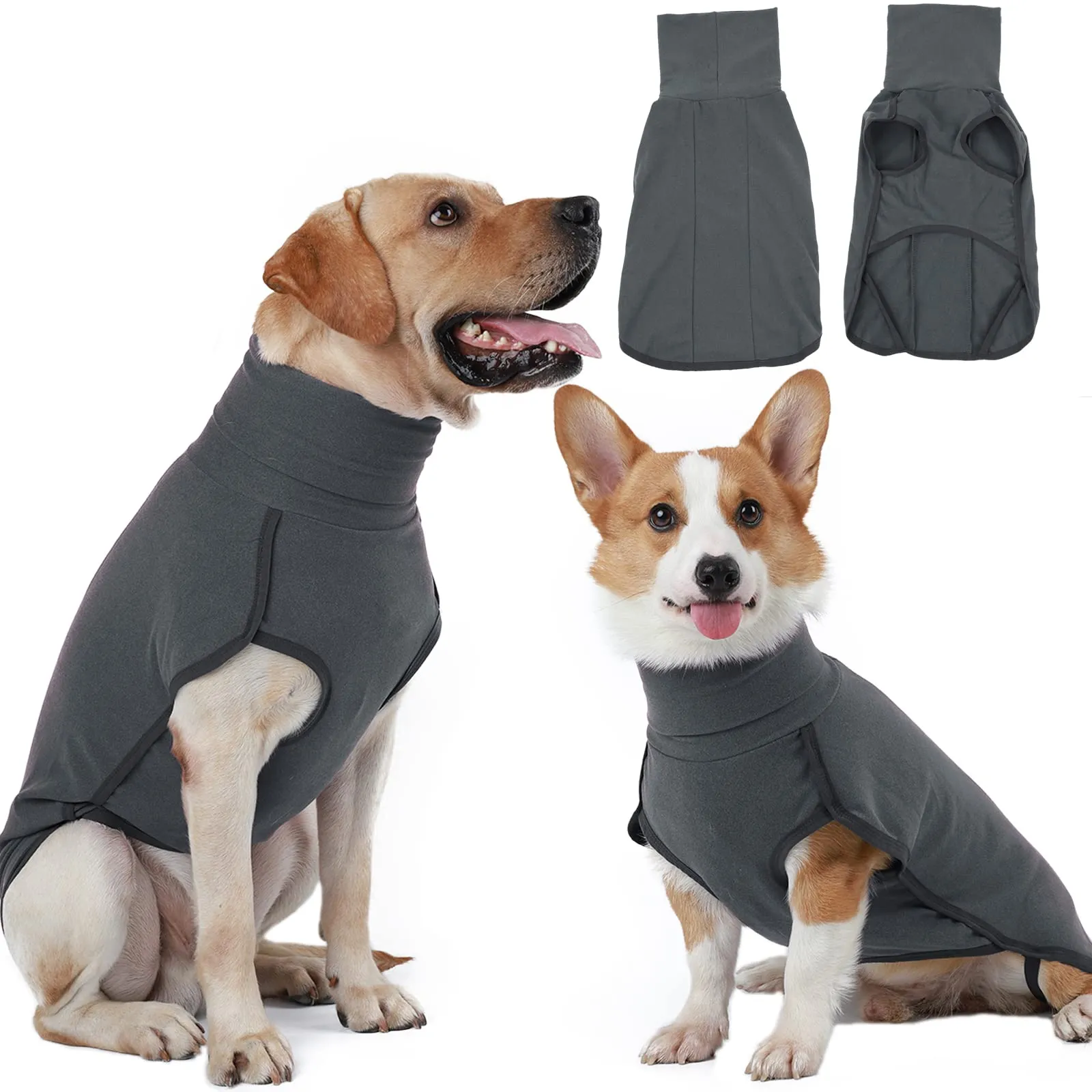Hjyokuso Cappotto in Pile per Cane - Nero, 2XL - immagine 1