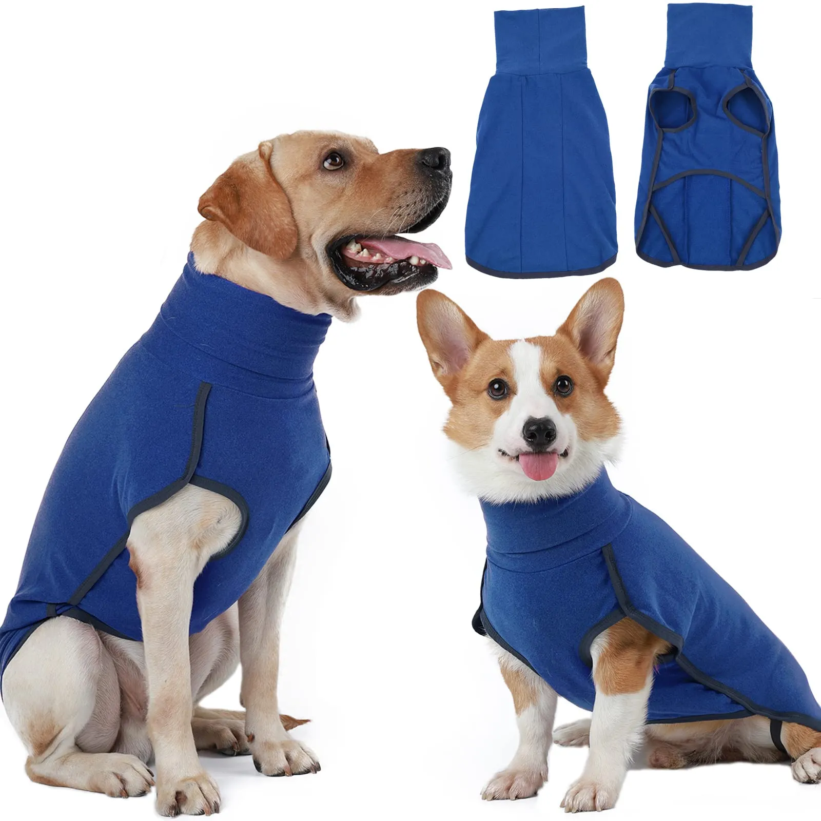 Hjyokuso Cappotto in Pile per Cani - Blu 2XL - immagine 1
