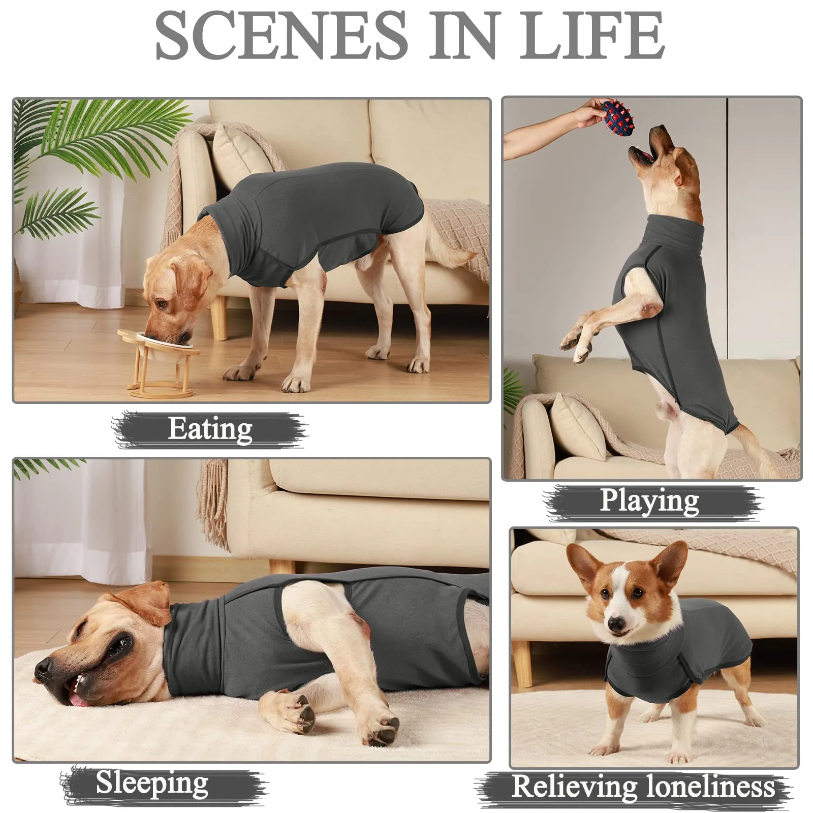 Hjyokuso Cappotto in Pile per Cani - Nero 3XL - immagine 4