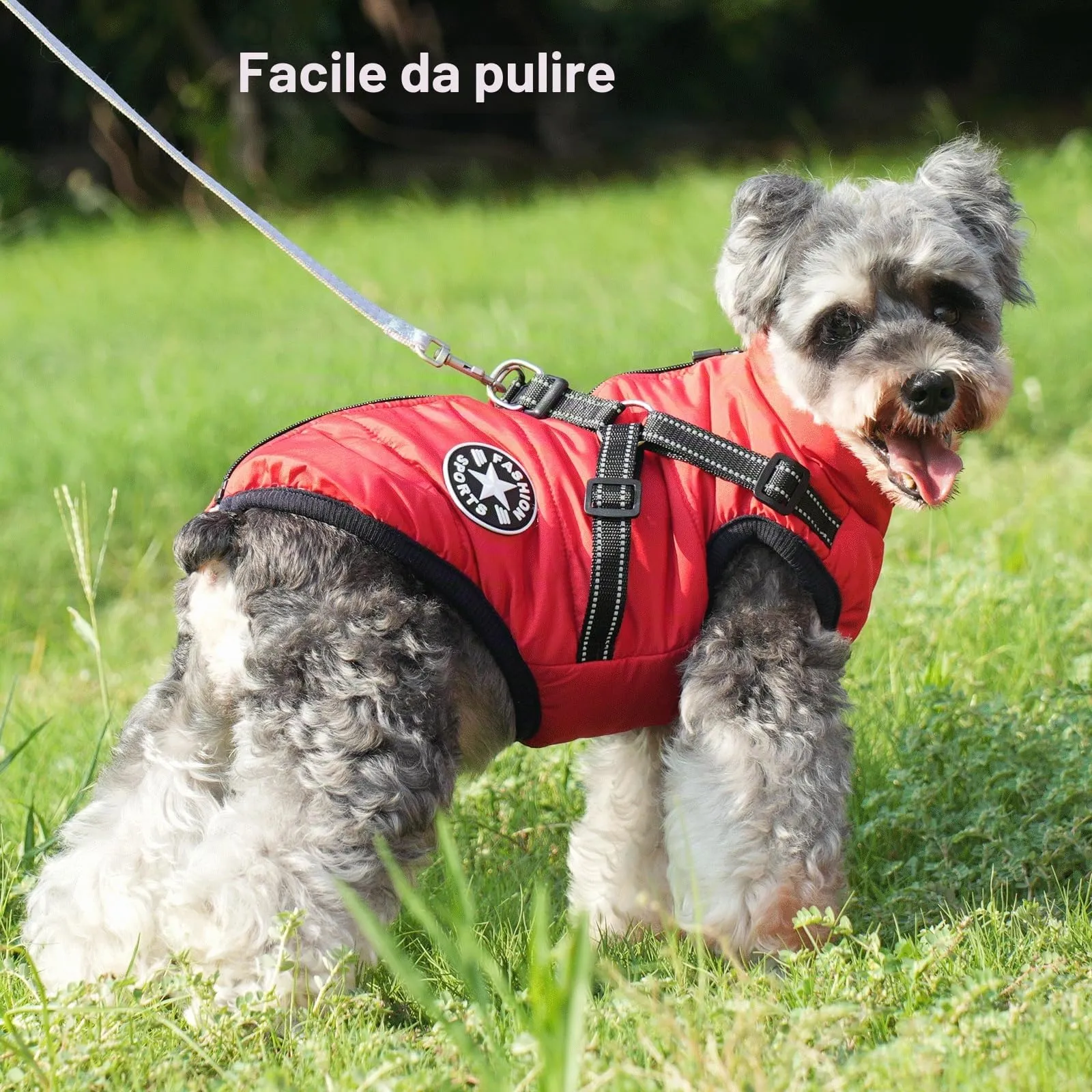 Aywoja Cappotto Invernale per Cani con Pettorina, Impermeabile e Riflettente - immagine 7