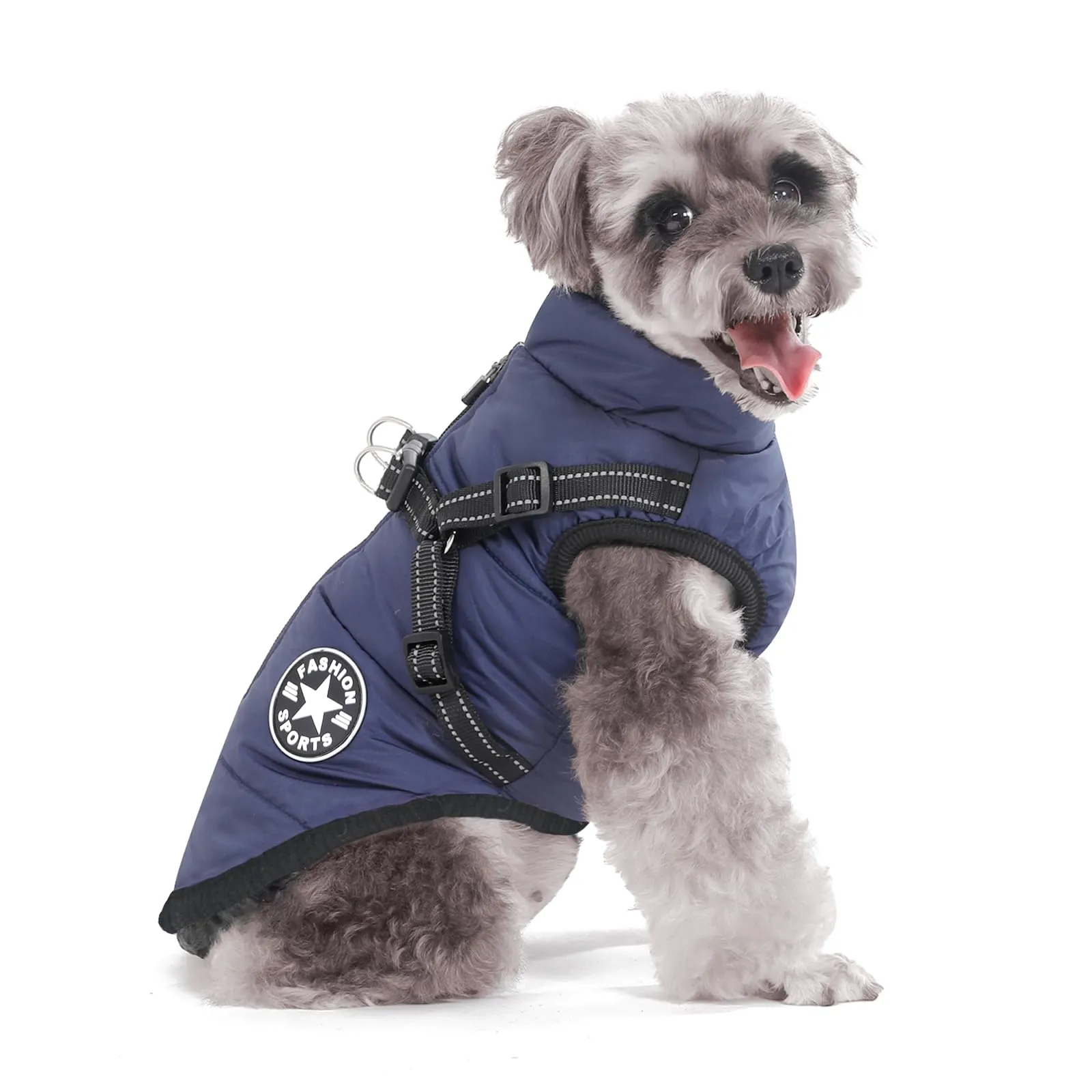 Aywoja Cappotto Cane Invernale con Pettorina, Impermeabile e Riflettente, Lavabile in Lavatrice - immagine 1