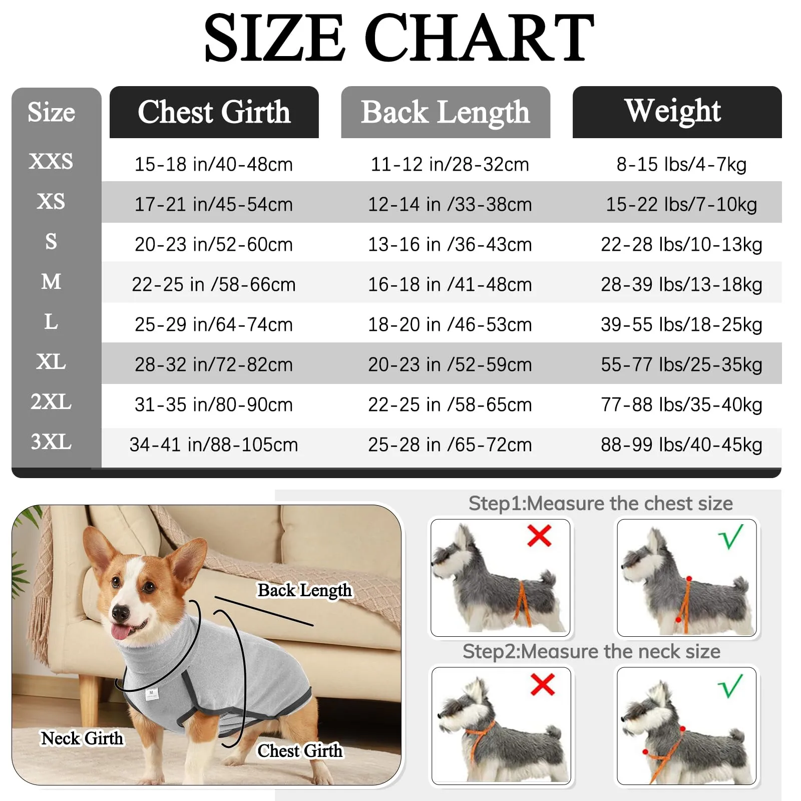 Hjyokuso Cappotto in Pile per Cani, Felpa e Maglioncino Caldo, XXS-XXXL - immagine 4
