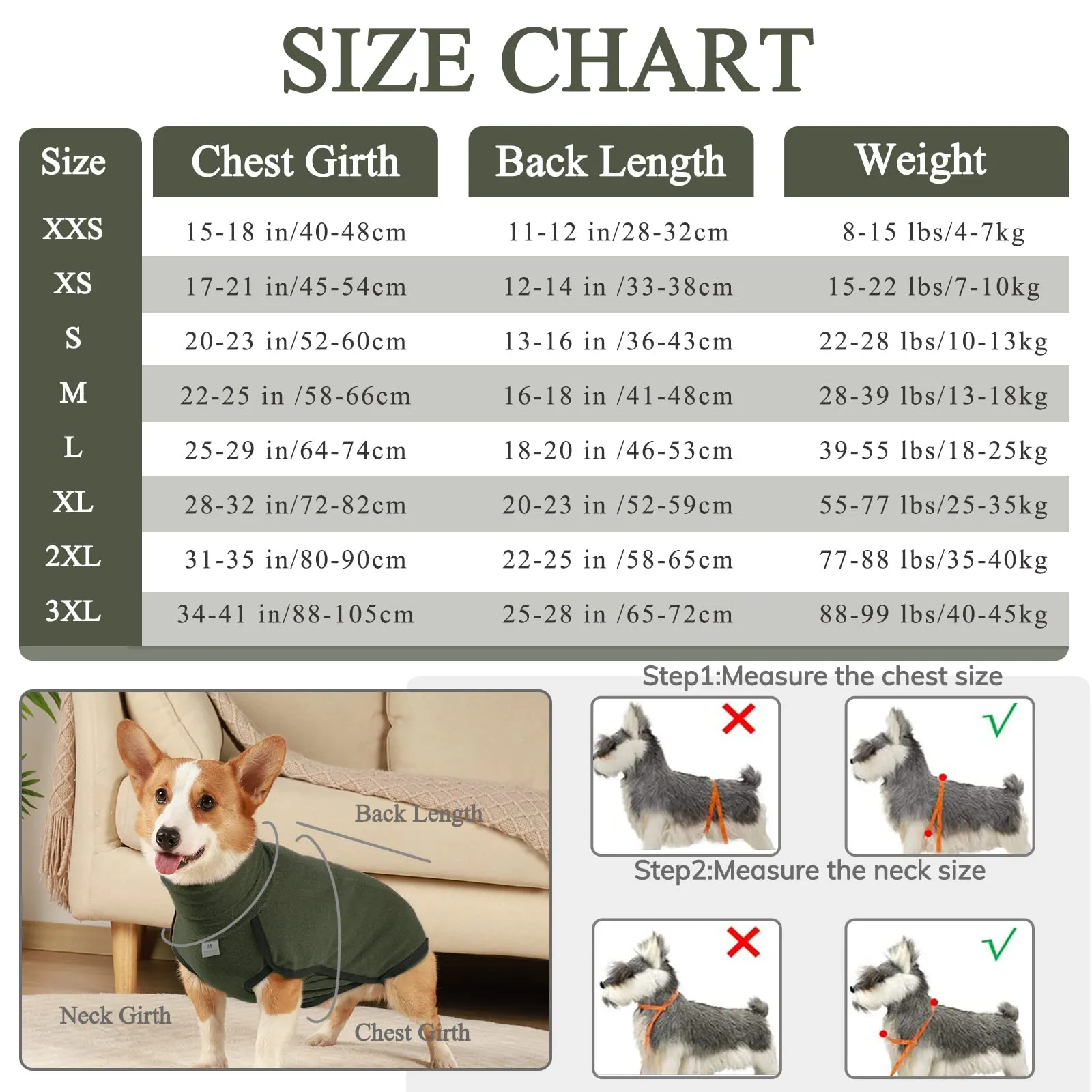 Hjyokuso Cappotto in Pile per Cane - Verde, XXS - immagine 3