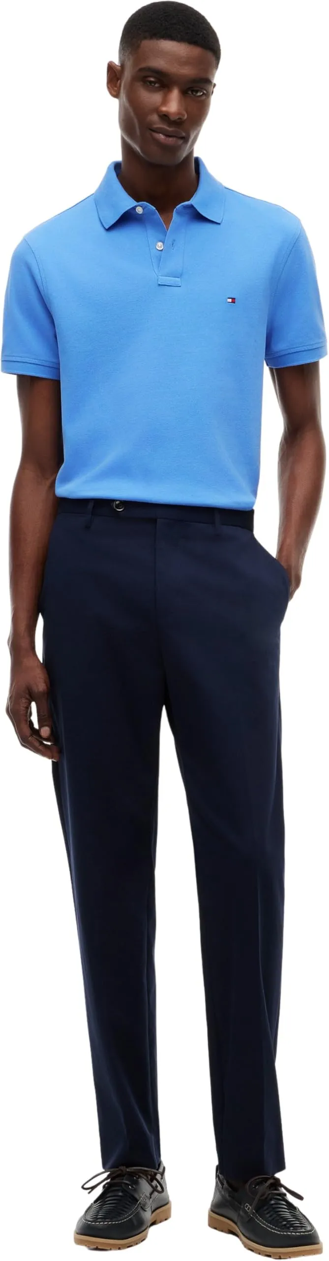 Tommy Hilfiger 1985 Regular Fit Polo Shirt, Blue Spell, M - immagine 6