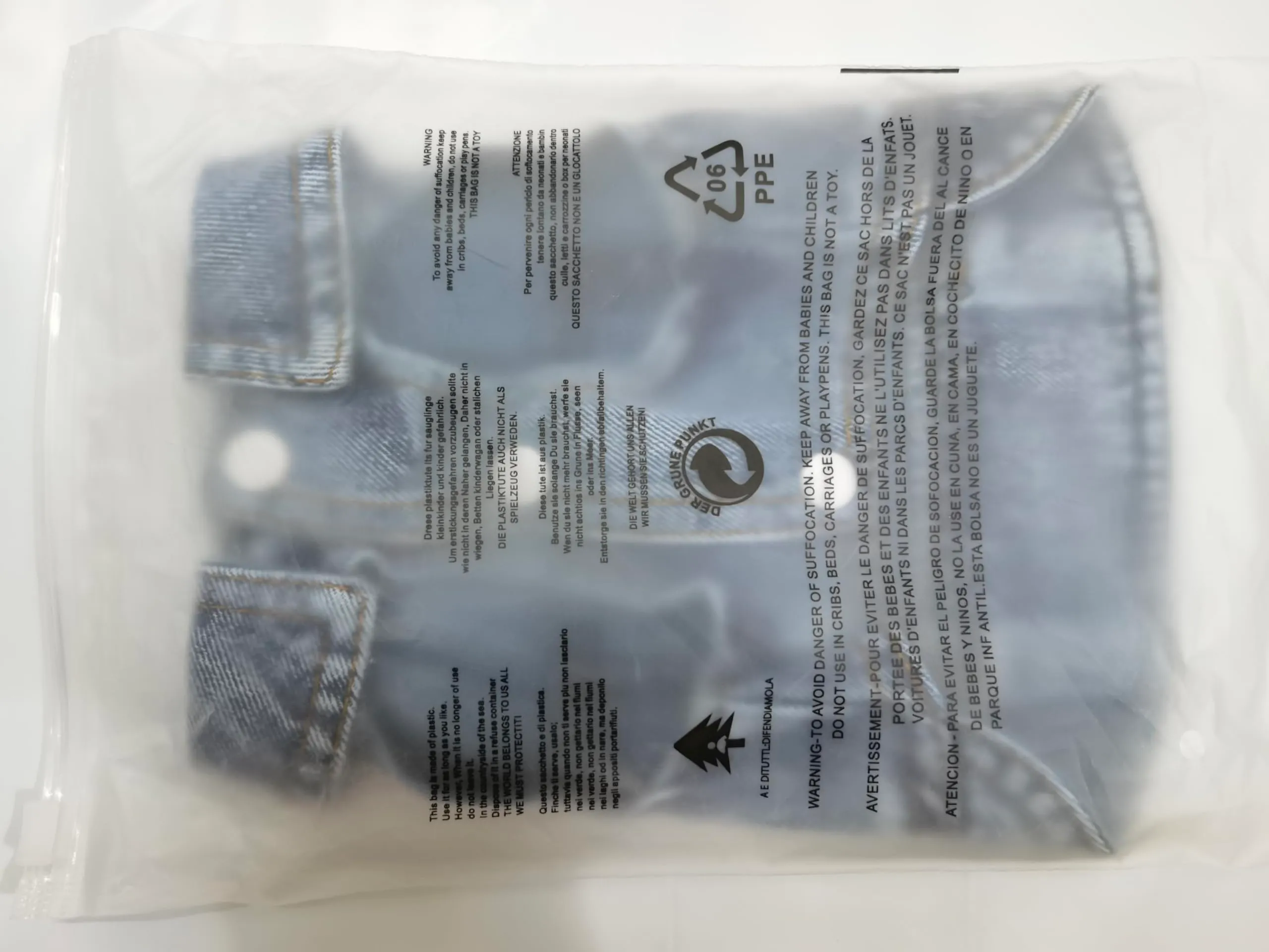 feiling Giacca in Denim per Cani con Gancio in Metallo per Guinzaglio, Nero, XL - immagine 2