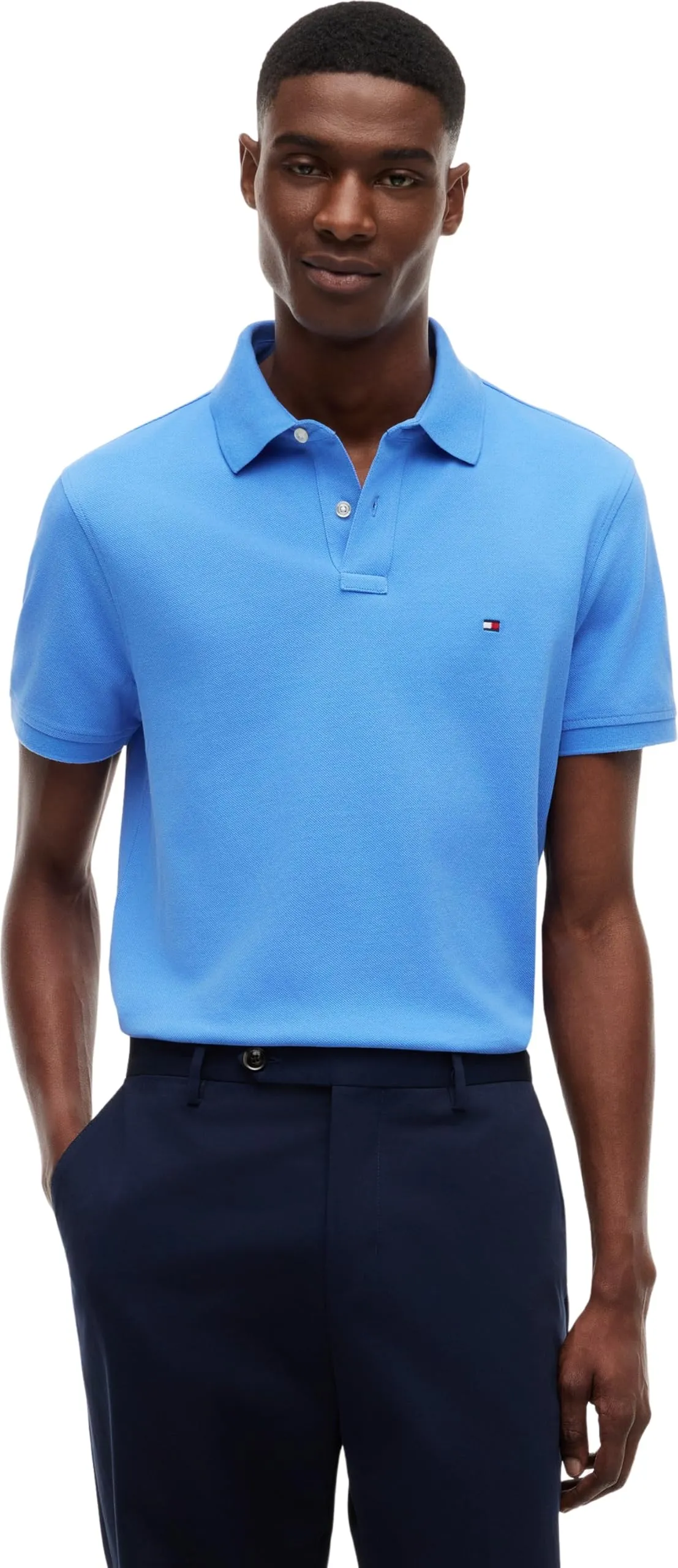 Tommy Hilfiger 1985 Regular Fit Polo Shirt, Blue Spell, XL - immagine 1