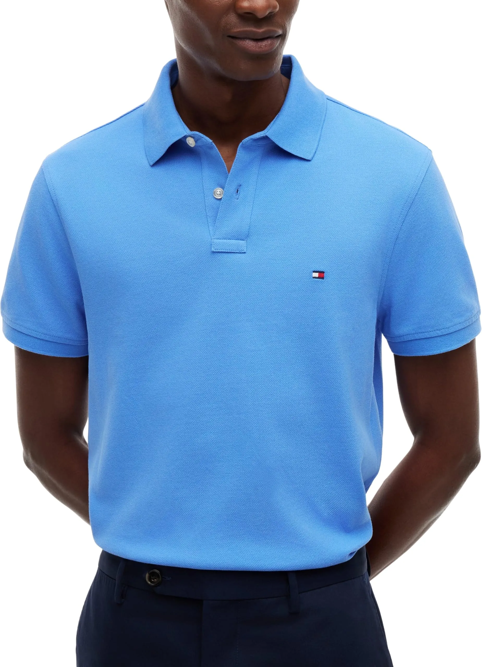 Tommy Hilfiger 1985 Regular Fit Polo Shirt, Blue Spell, XL - immagine 5