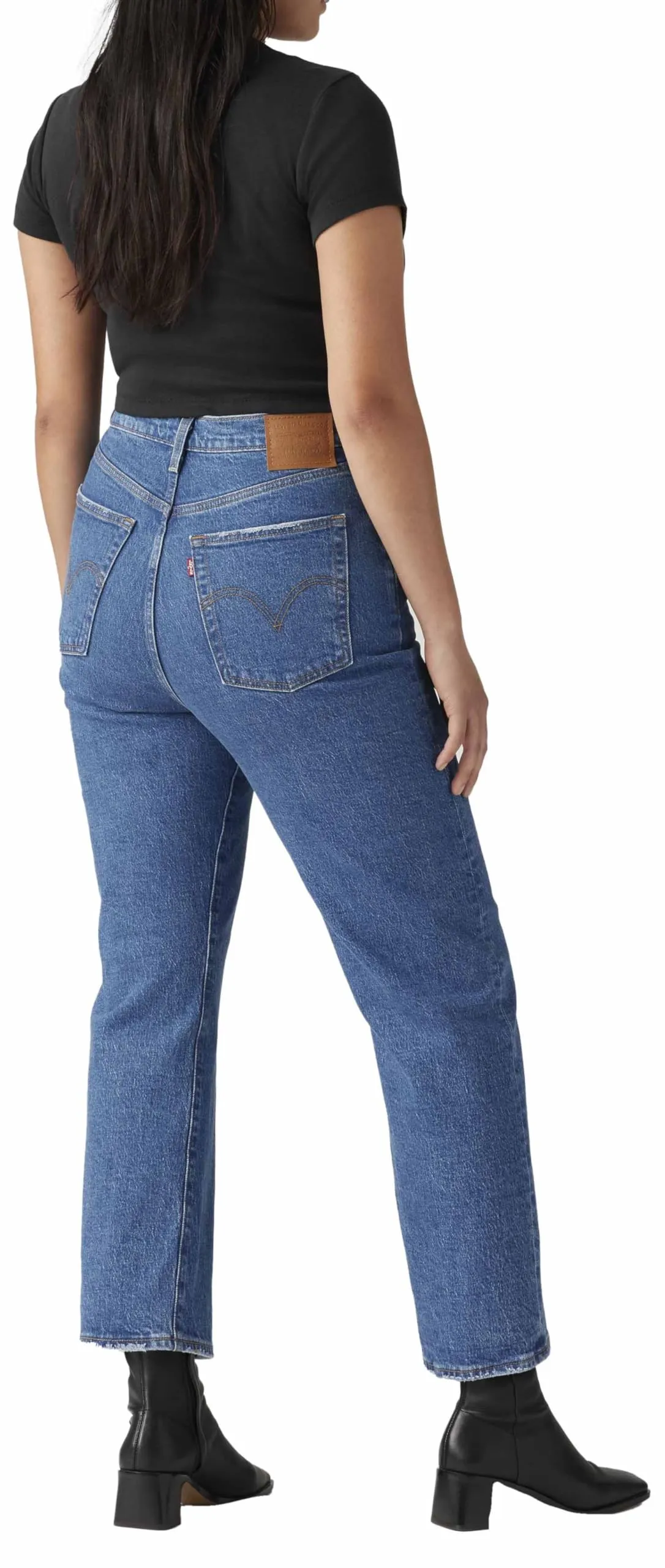 Levi's Ribcage Straight Ankle Jeans, Jazz Pop, 30W / 31L - immagine 9