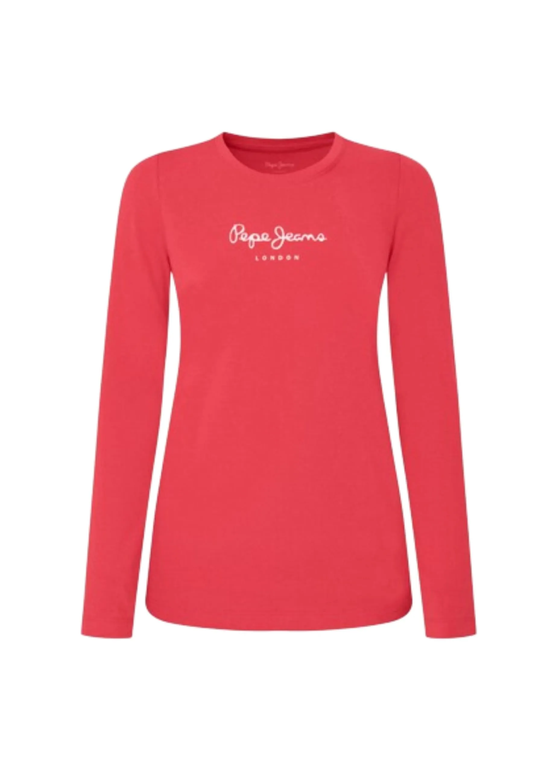 Pepe Jeans New Virginia LS N T-shirt Donna - Rosso (Crispy Red) - XL - immagine 1