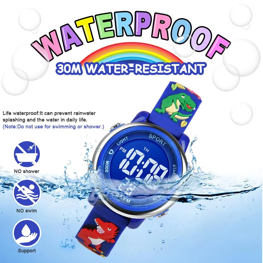 Vicloon Orologio Digitale per Bambini Unicorno 3D Waterproof con Retroilluminazione a 7 Colori - immagine 5