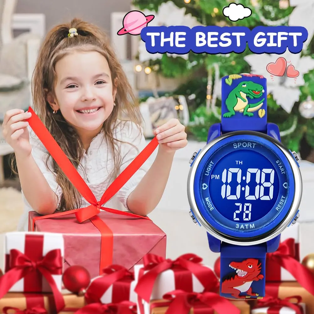 Vicloon Orologio Digitale per Bambini Unicorno 3D Waterproof con Retroilluminazione a 7 Colori - immagine 6
