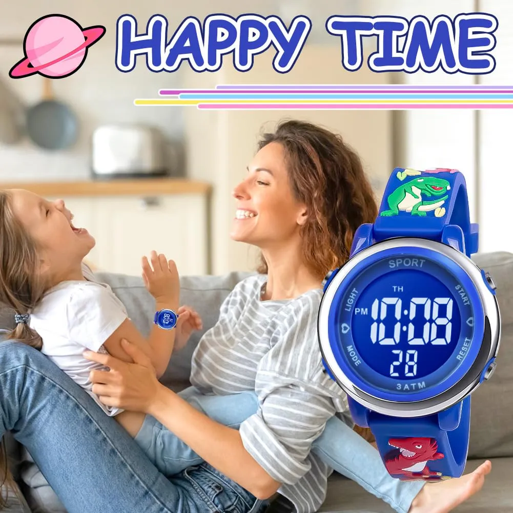 Vicloon Orologio Digitale per Bambini Unicorno 3D Waterproof con Retroilluminazione a 7 Colori - immagine 7