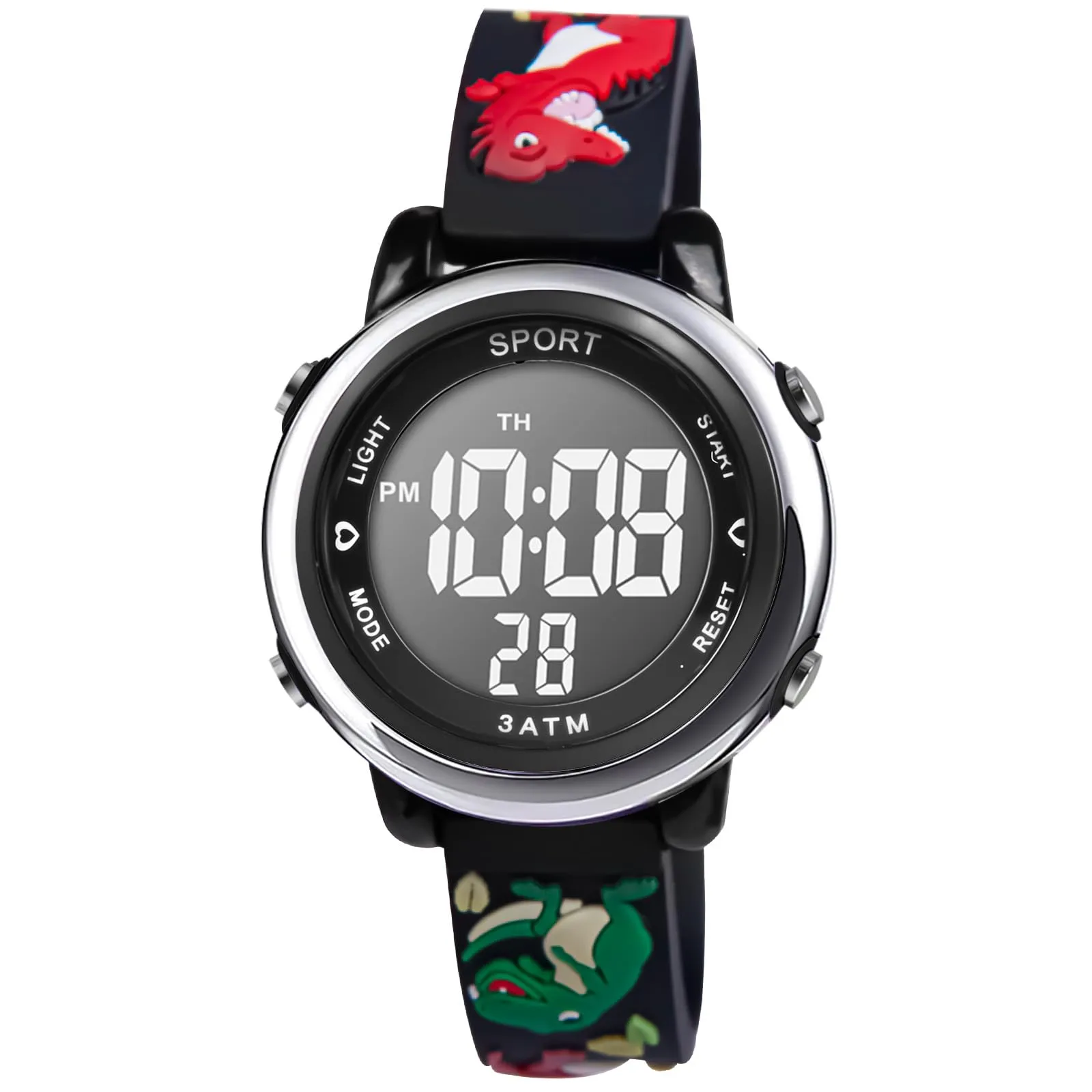 Vicloon Orologio Digitale per Bambini, Design Unicorno 3D, Waterproof, Retroilluminazione a 7 Colori - immagine 1