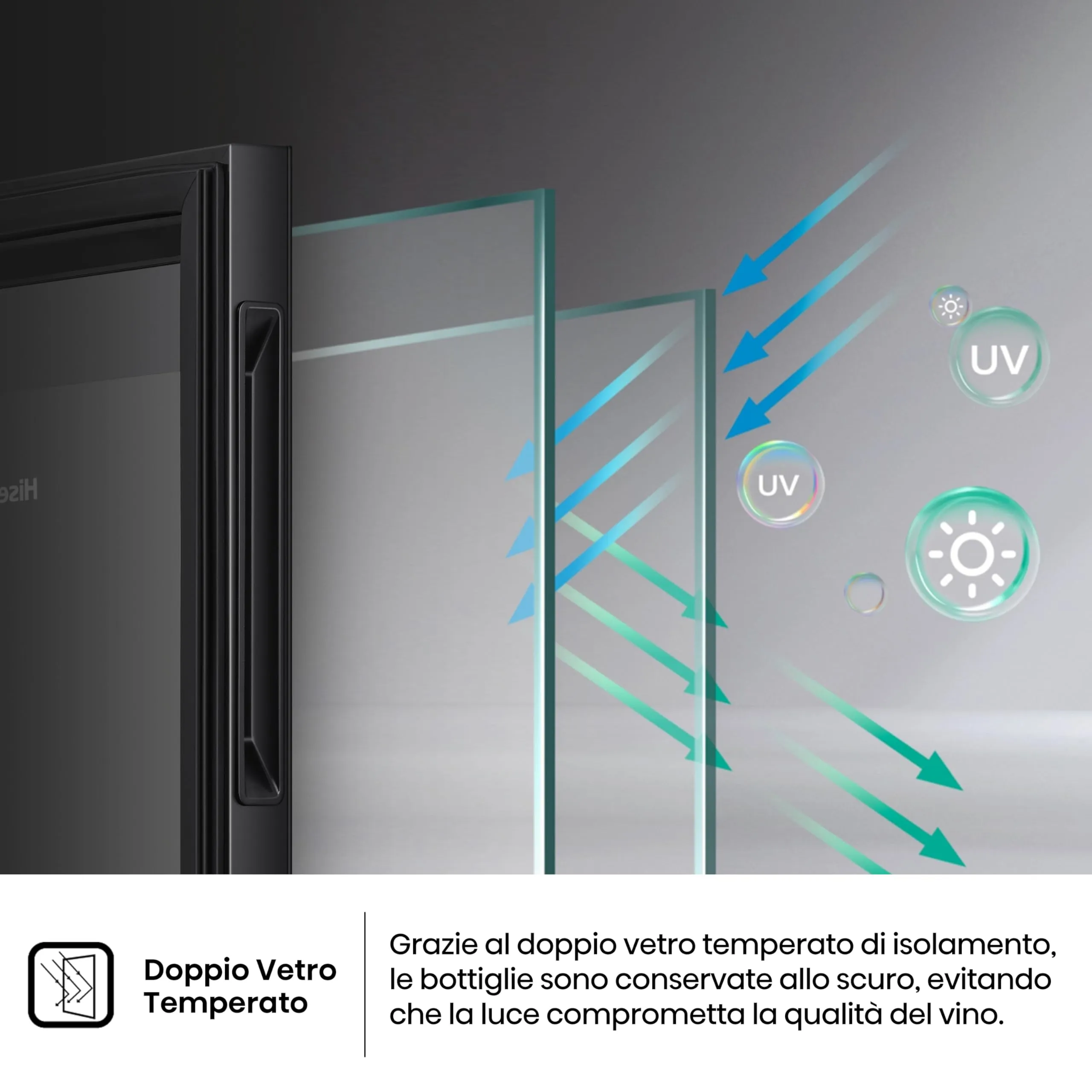 Hisense MWC4894GF Cantina Vino 30 Bottiglie Monotemperatura - immagine 5