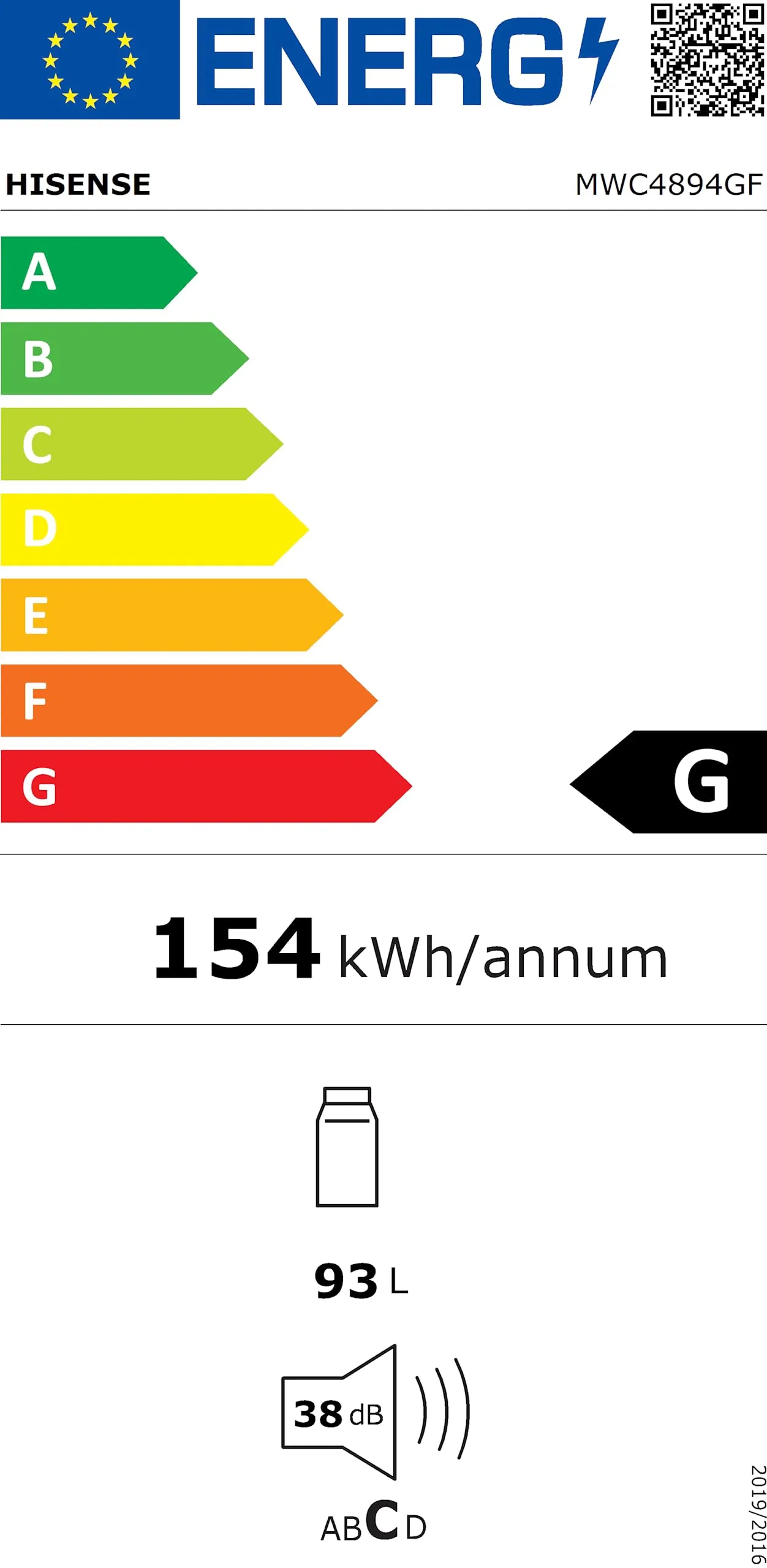 Hisense MWC4894GF Cantina Vino 30 Bottiglie Monotemperatura - immagine 14