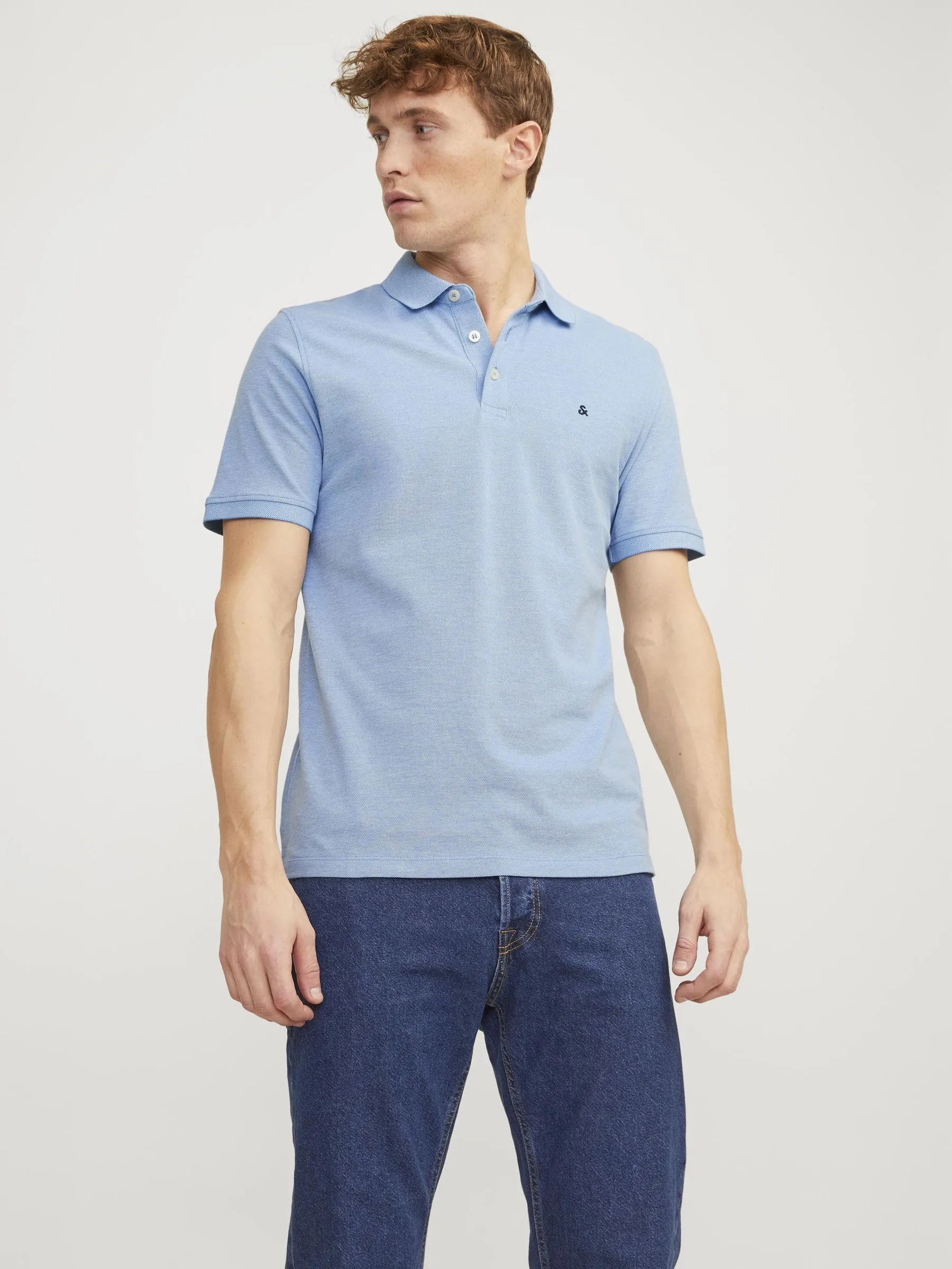 Jack & Jones Jjepaulos Polo SS Noos, Pacific Coast, XXL - immagine 2
