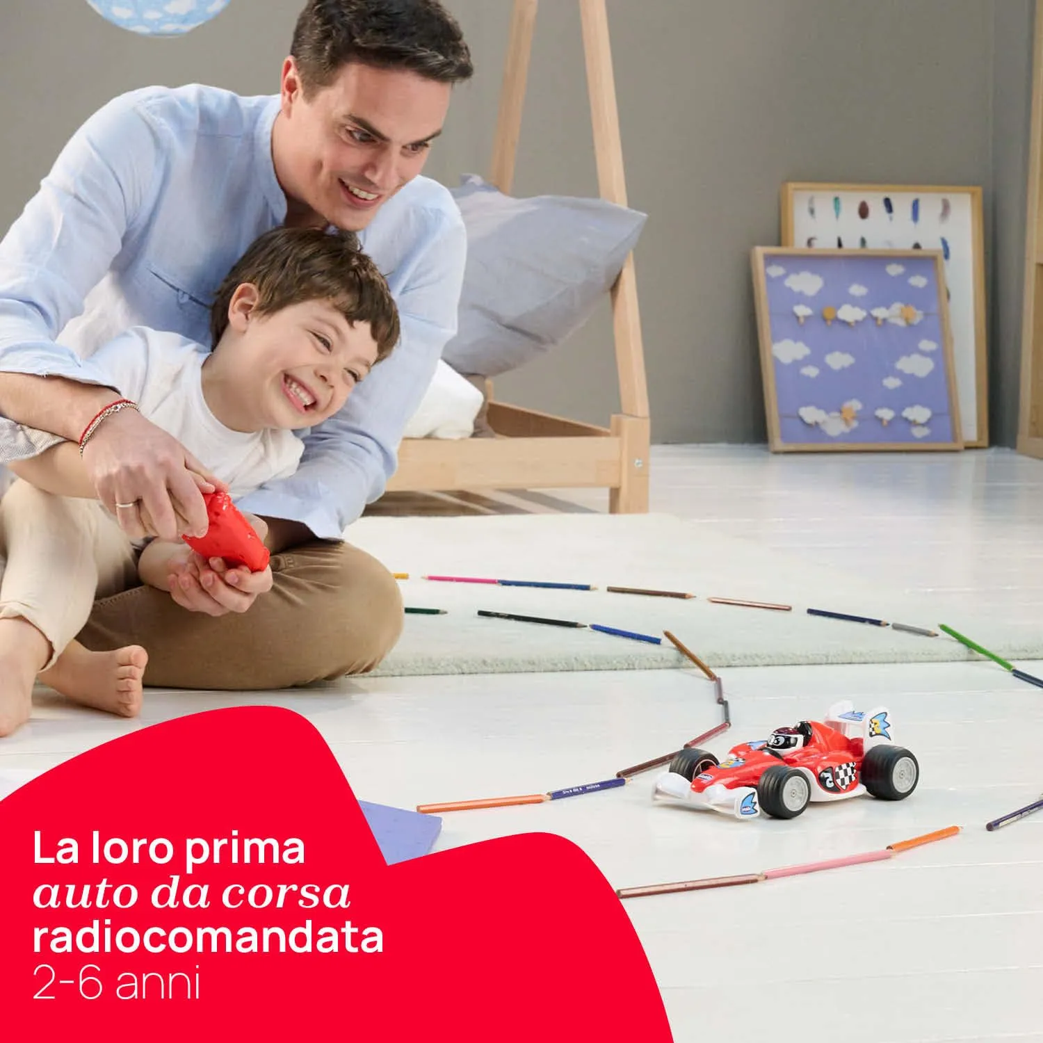 Chicco Tom Race RC Macchinina Telecomandata Rosso - immagine 3