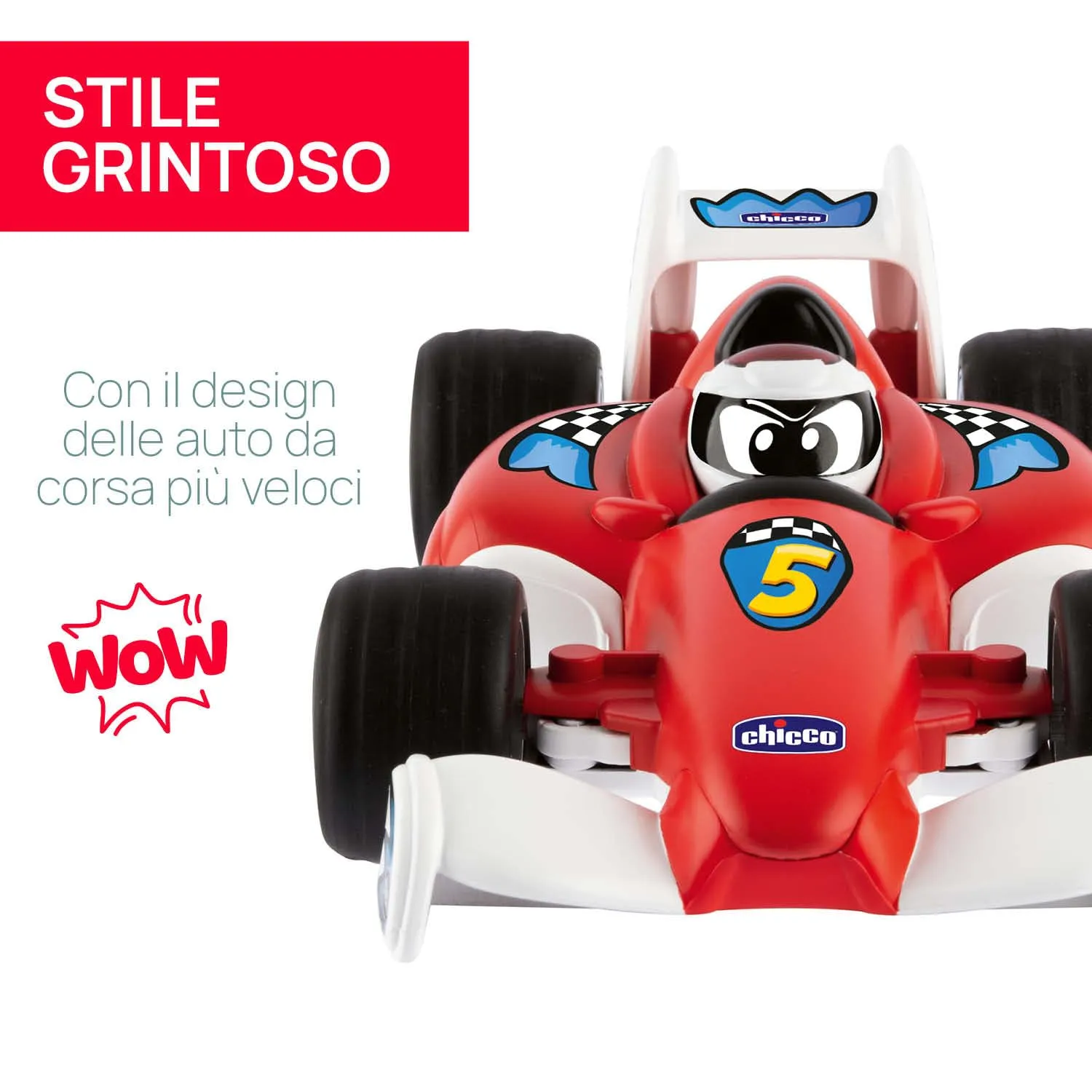 Chicco Tom Race RC Macchinina Telecomandata Rosso - immagine 4