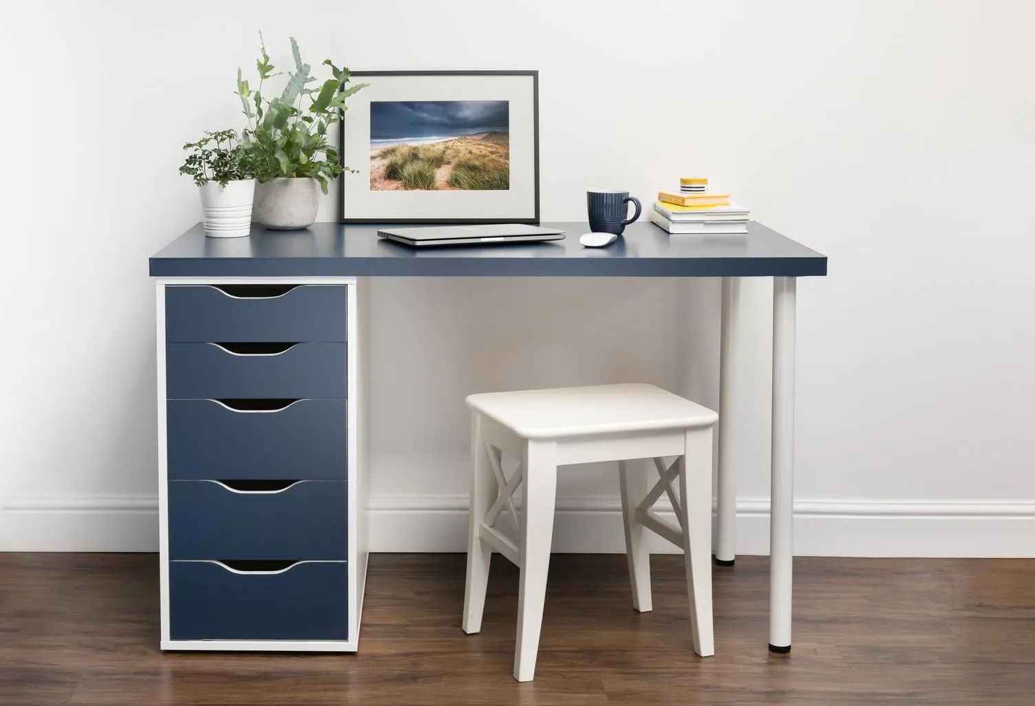 d-c-fix Pellicola Adesiva per Mobili, Midnight Navy Blue Opaco, 45 cm x 2 m - immagine 4