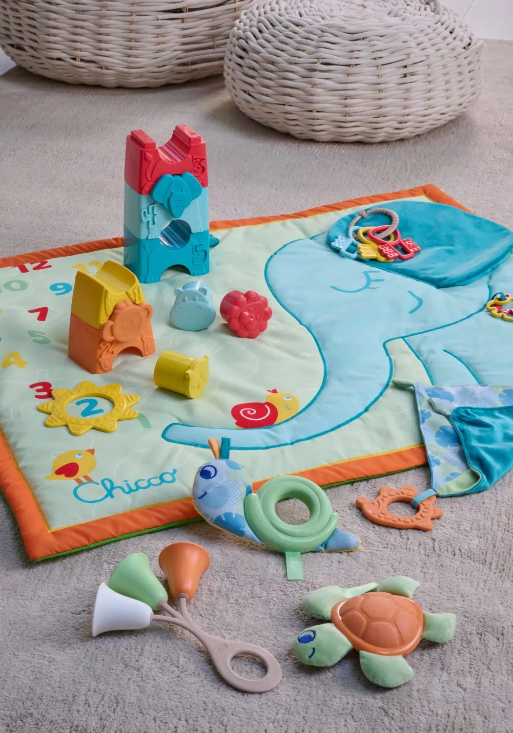 Chicco Tappeto Complimese per Foto Ricordo con Anello Dentizione, 72x90 cm - immagine 5