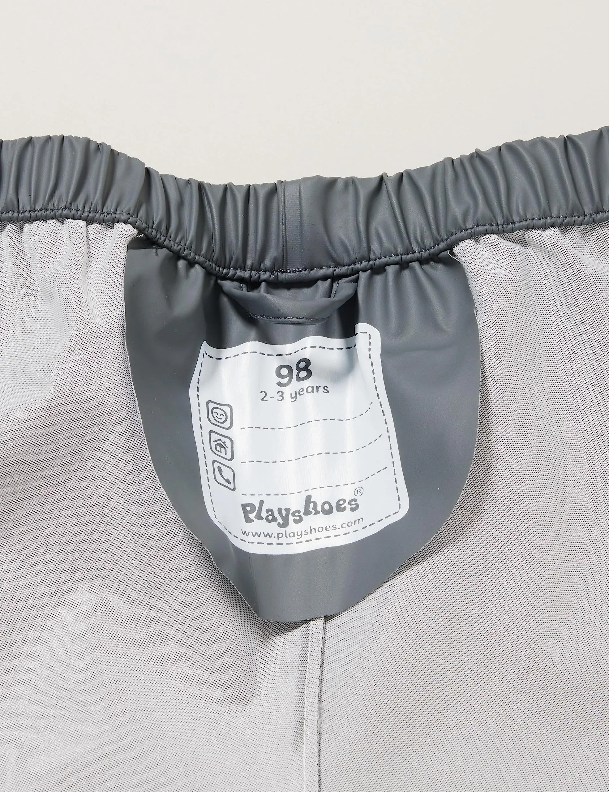 Playshoes Pantaloni Fango Salopette Antipioggia Sfoderati Unisex Bambini e Ragazzi, Grigio Scuro, 116 - immagine 9