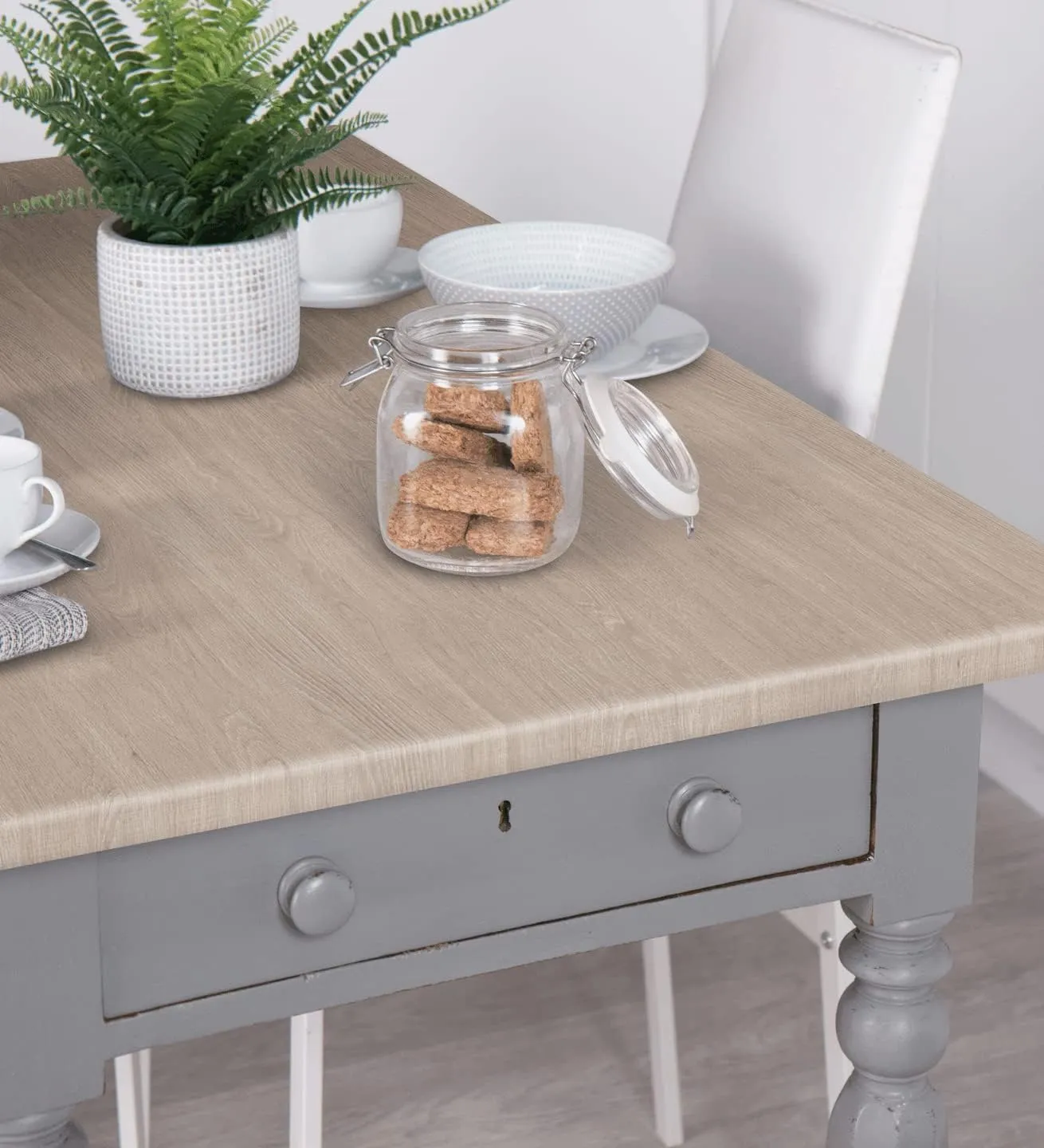 d-c-fix Pellicola Adesiva per Mobili Santana Oak Grey 67,5 cm x 2 m - immagine 5