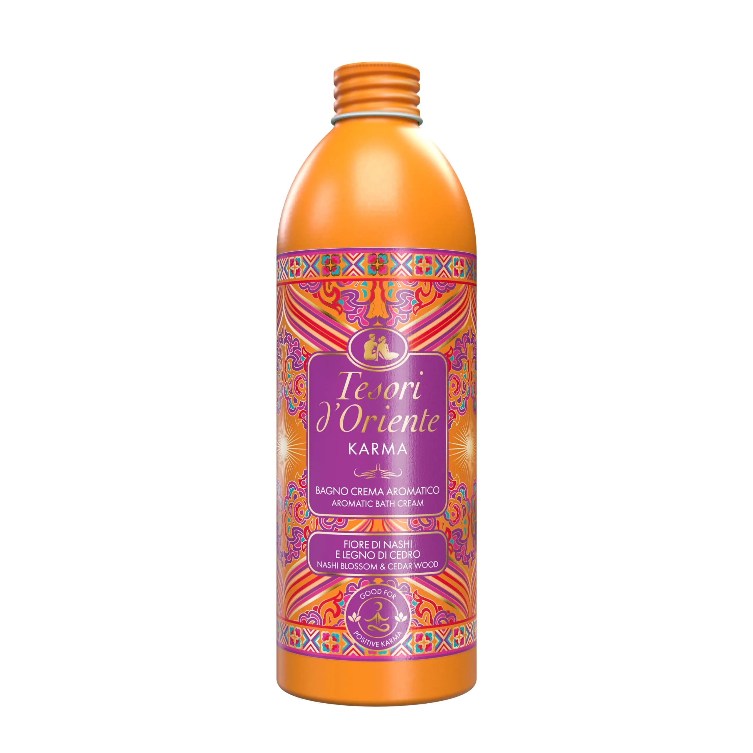 Tesori d'Oriente Bagno Crema Karma, Fiore di Nashi e Legno di Cedro, 500ml - immagine 1
