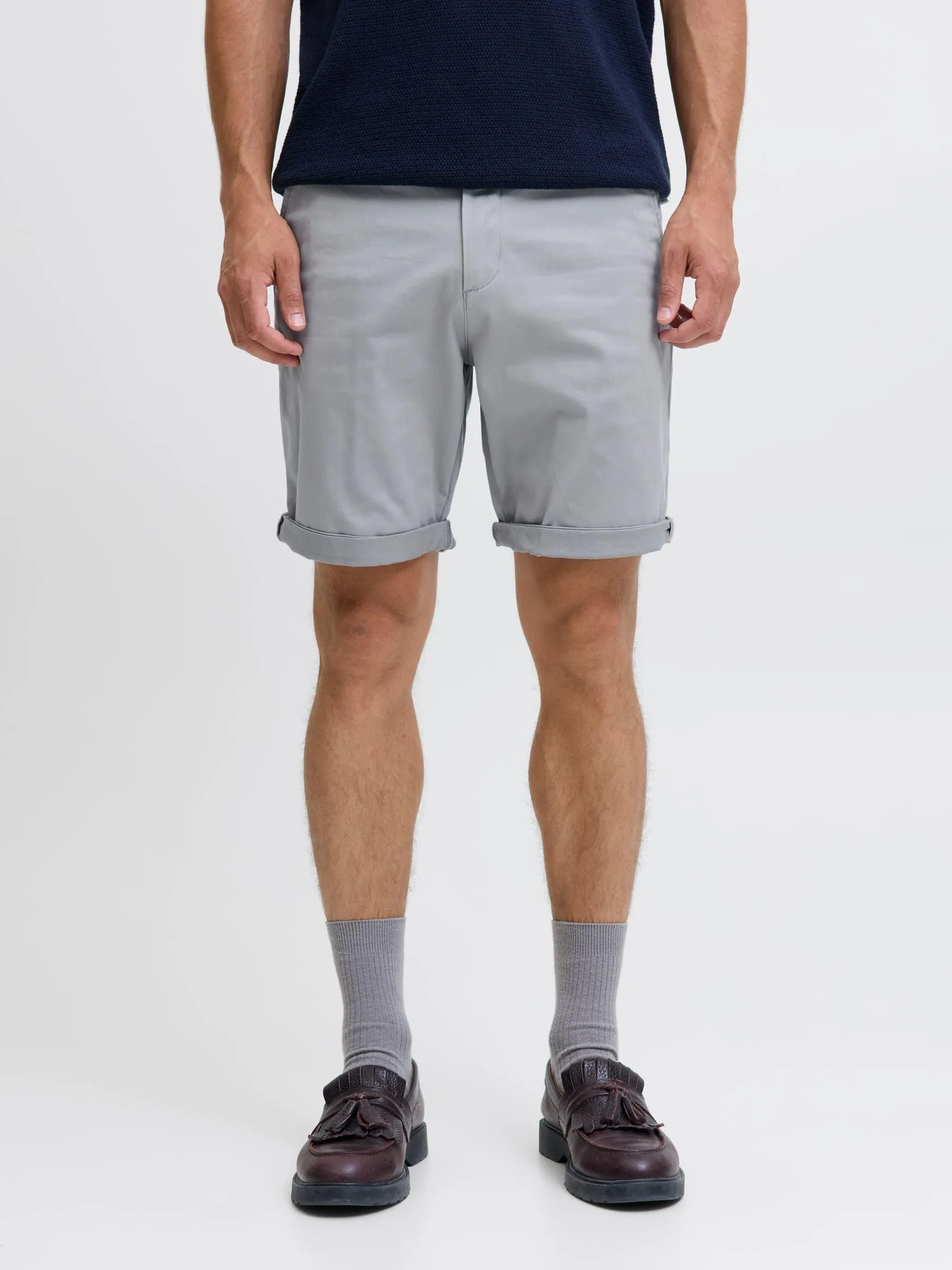 Jack & Jones Pantaloncini Chino Uomo, Grigio, XXL - immagine 2