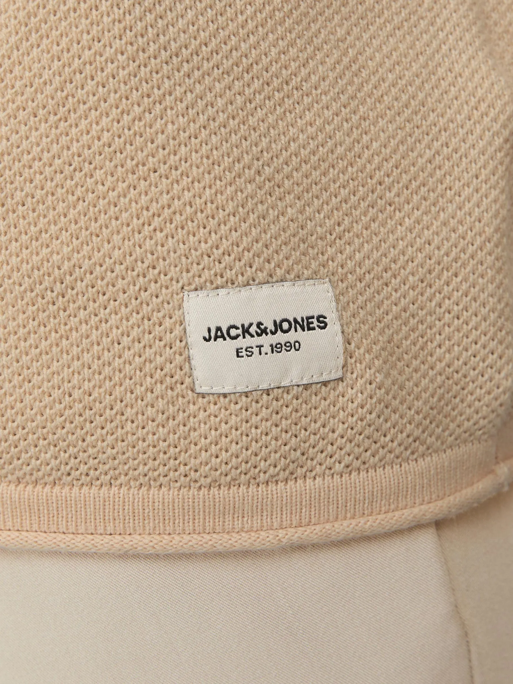 Jack & Jones JJEHILL Knit Crew Neck Noos Sweater, Apricot Ice Twist, XS - immagine 6
