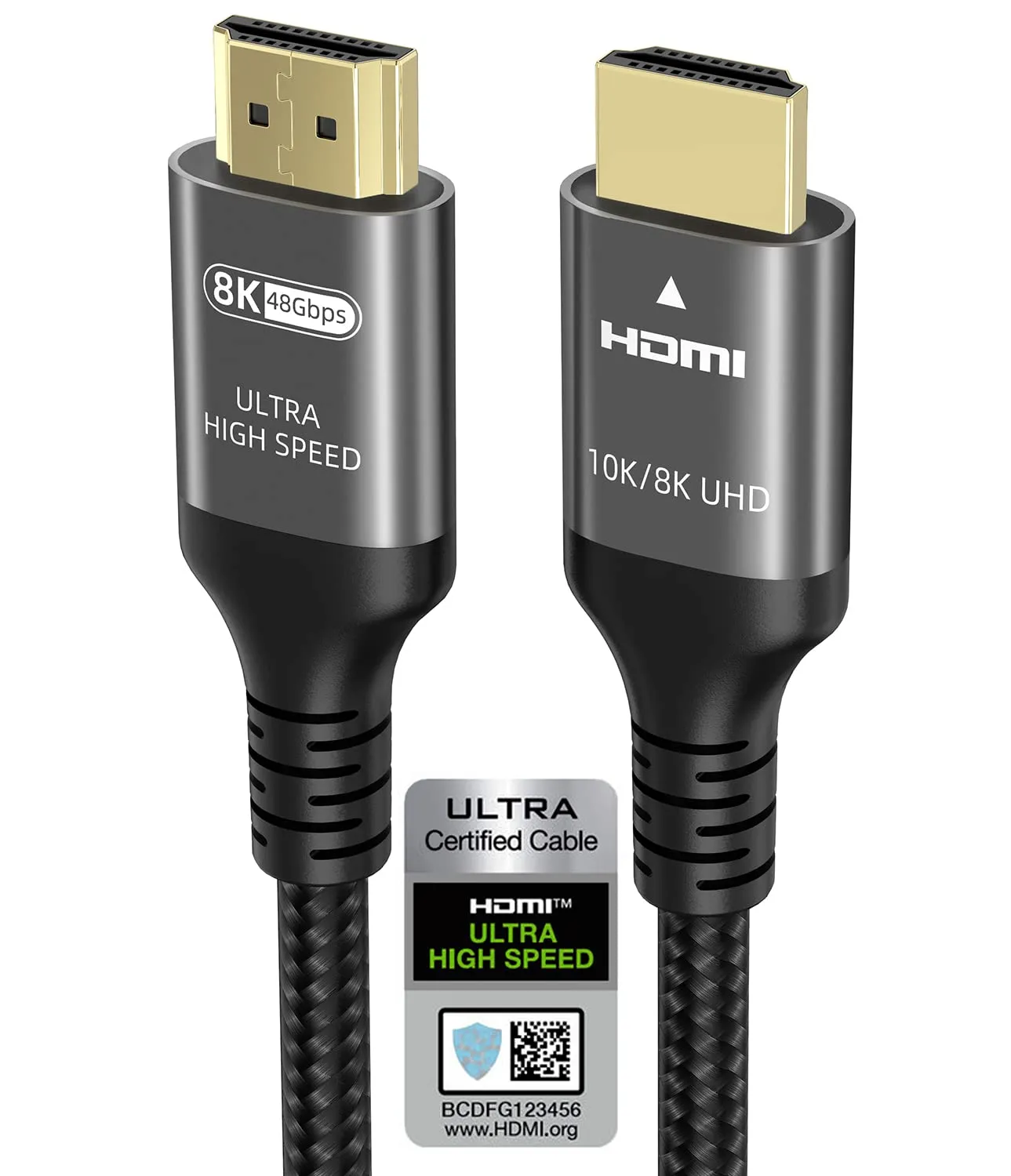 Ubluker HDMI Cable 48Gbps 10K 8K 4K 6M Certificato Velocità Ultra Elevata HDR10+ ARC eARC HDCP2.3 - immagine 1