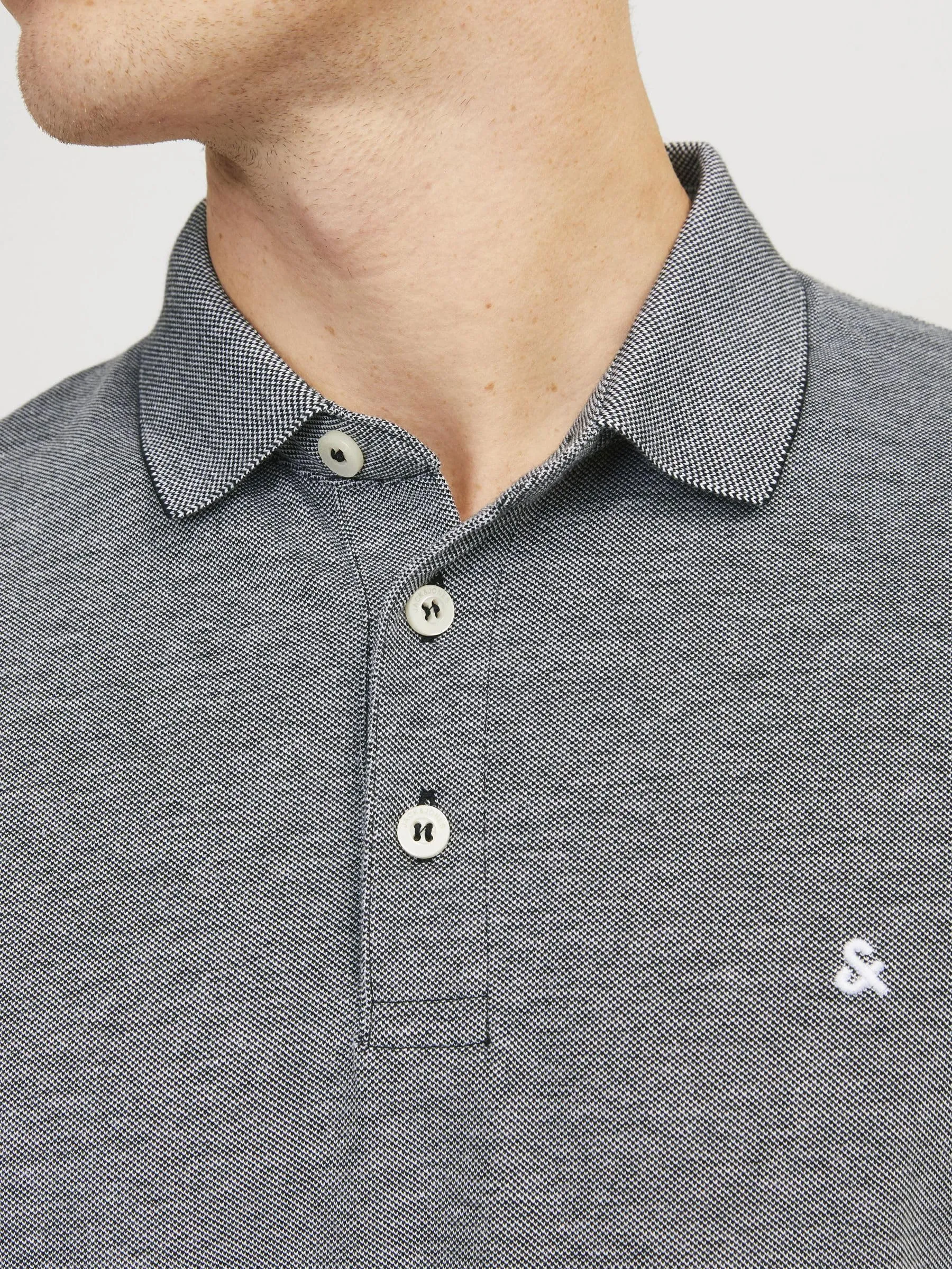 Jack & Jones Jjepaulos Polo SS Noos T-Shirt, Anthracite, S Men's - immagine 6