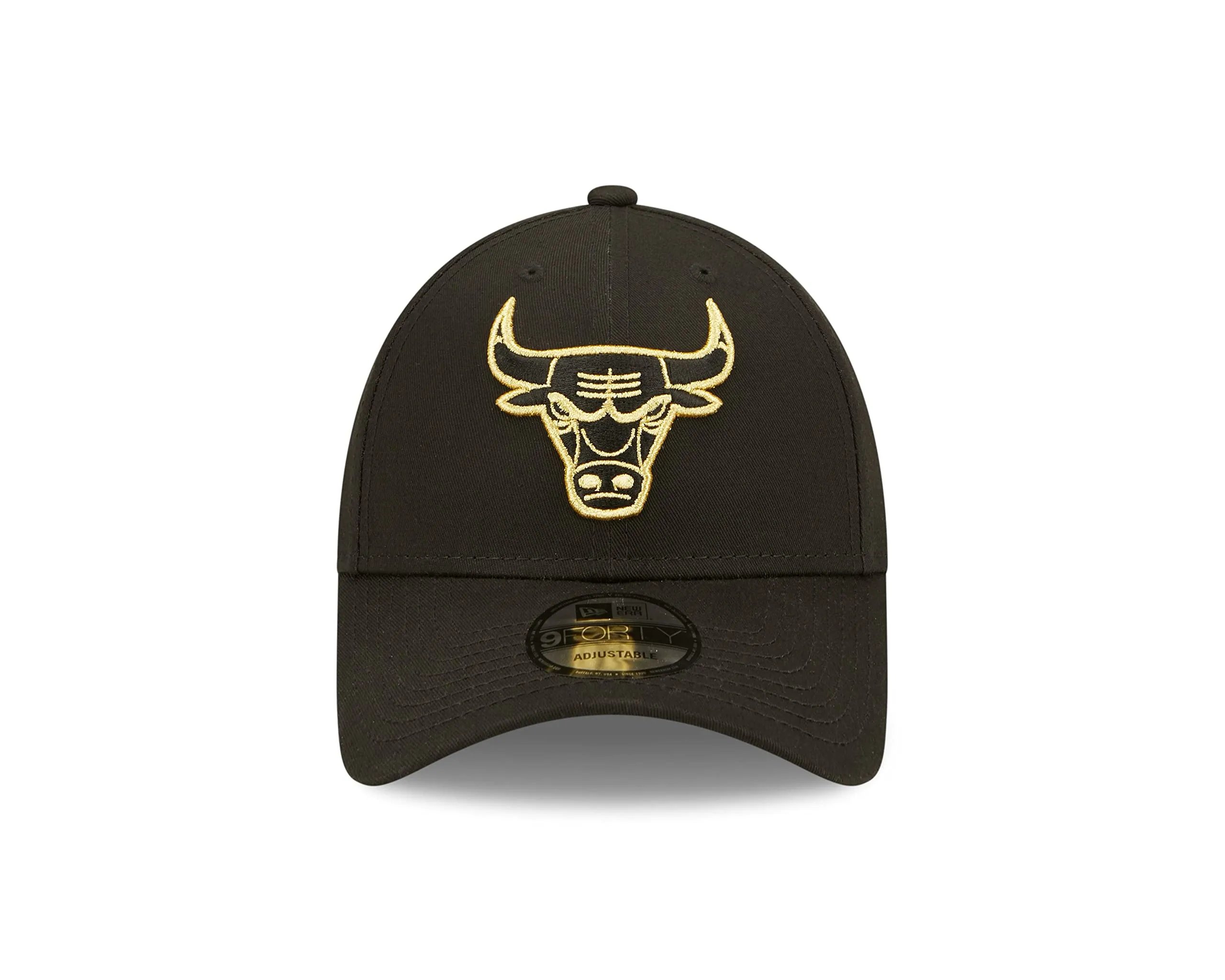 New Era Chicago Bulls 9Forty Adjustable Cap - Black Gold - One Size - immagine 2