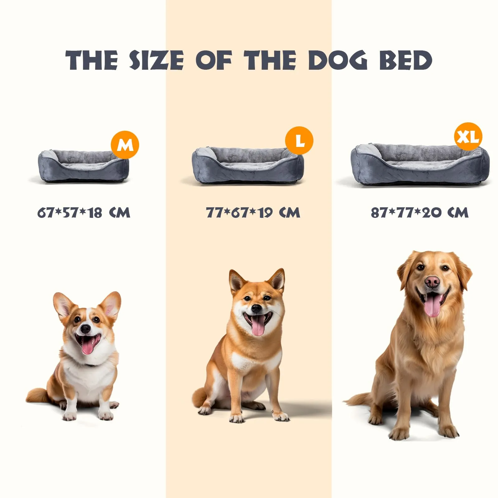 Nobleza Cuccia Cane Interno, Letto Cuscino Lavabile e Traspirante, 67x57cm - immagine 6