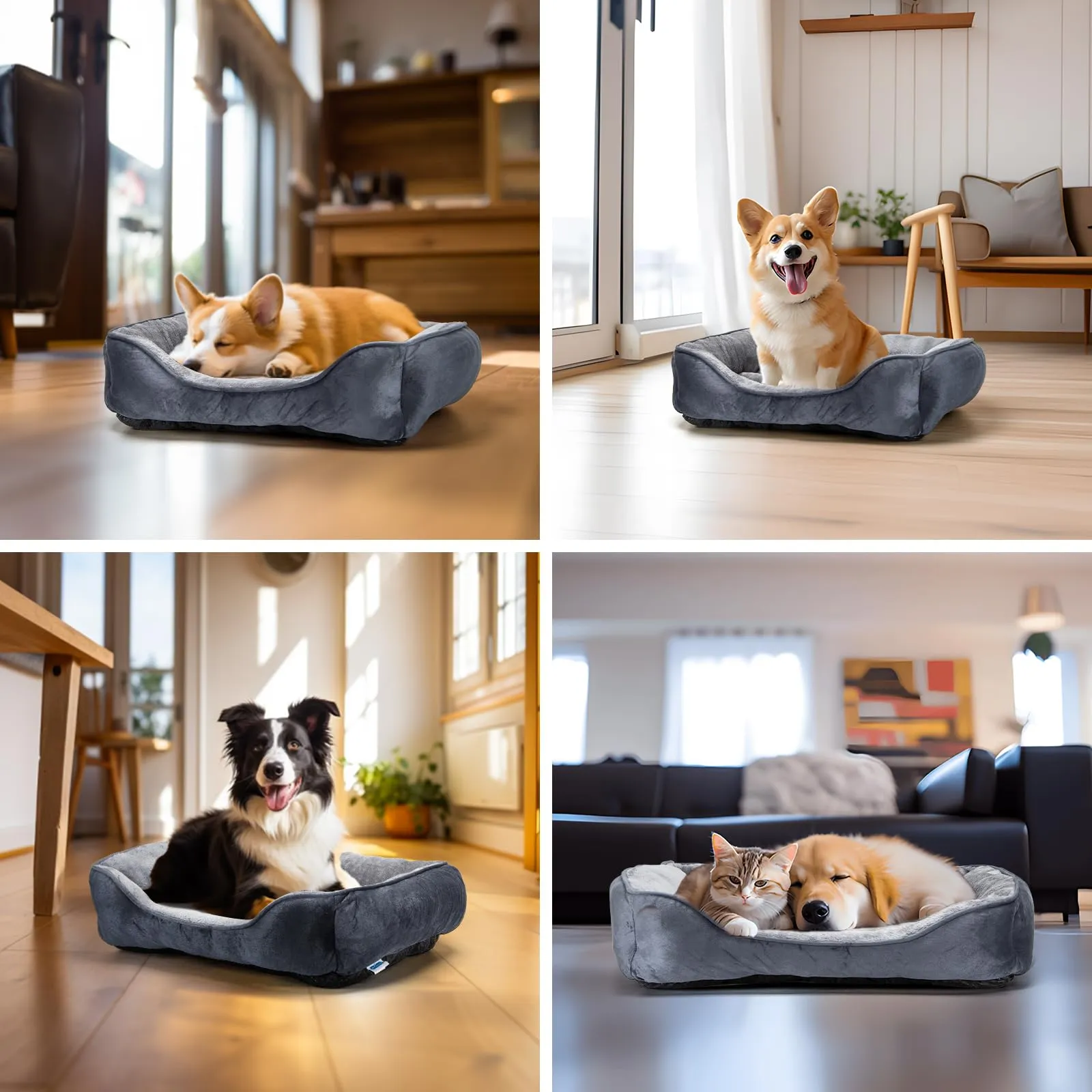 Nobleza Cuccia Cane Interno, Letto Cuscino Lavabile e Traspirante, 67x57cm - immagine 7
