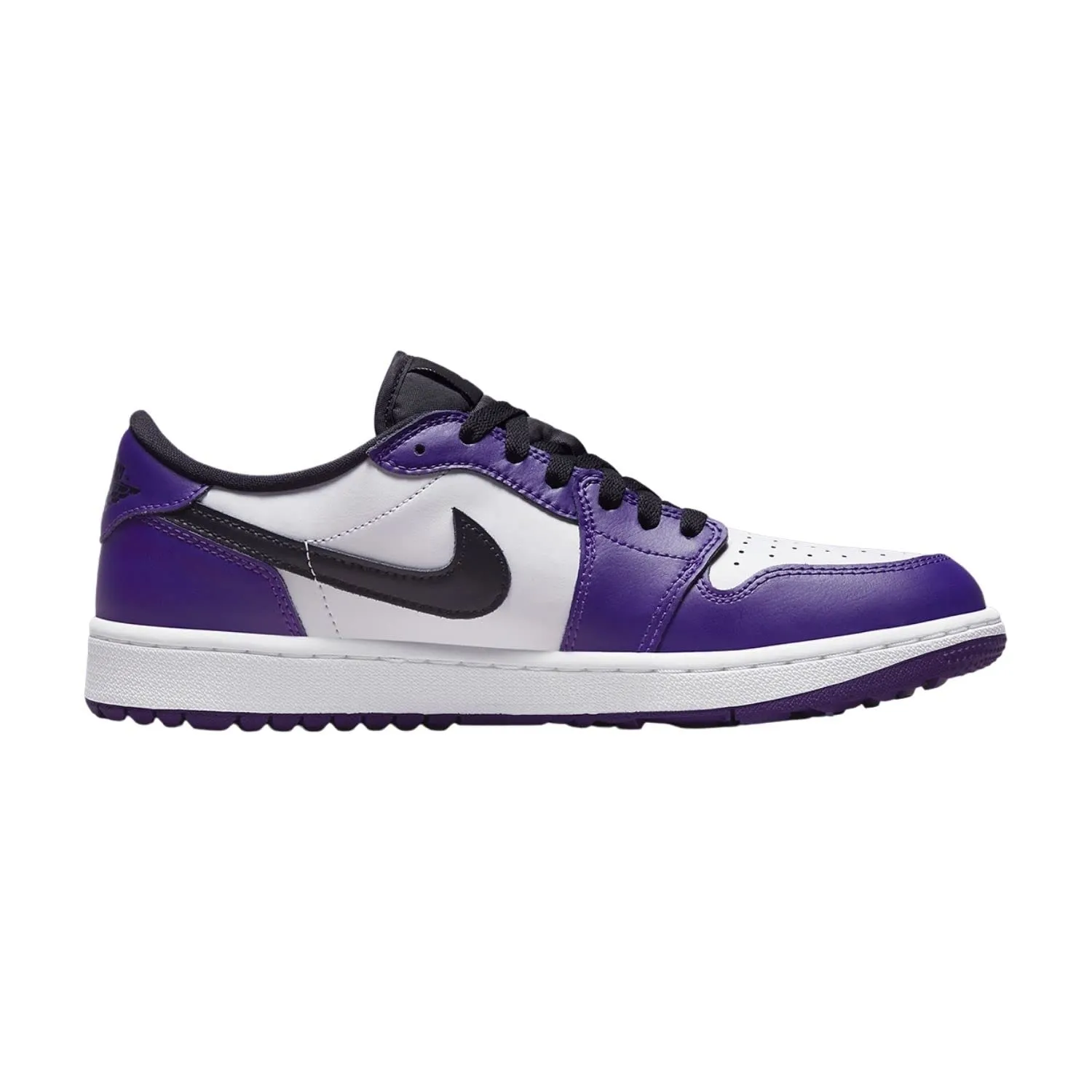 Nike Air Jordan 1 Low Golf Chicago Bianco Nero Corte Viola, 42.5 EU - immagine 2