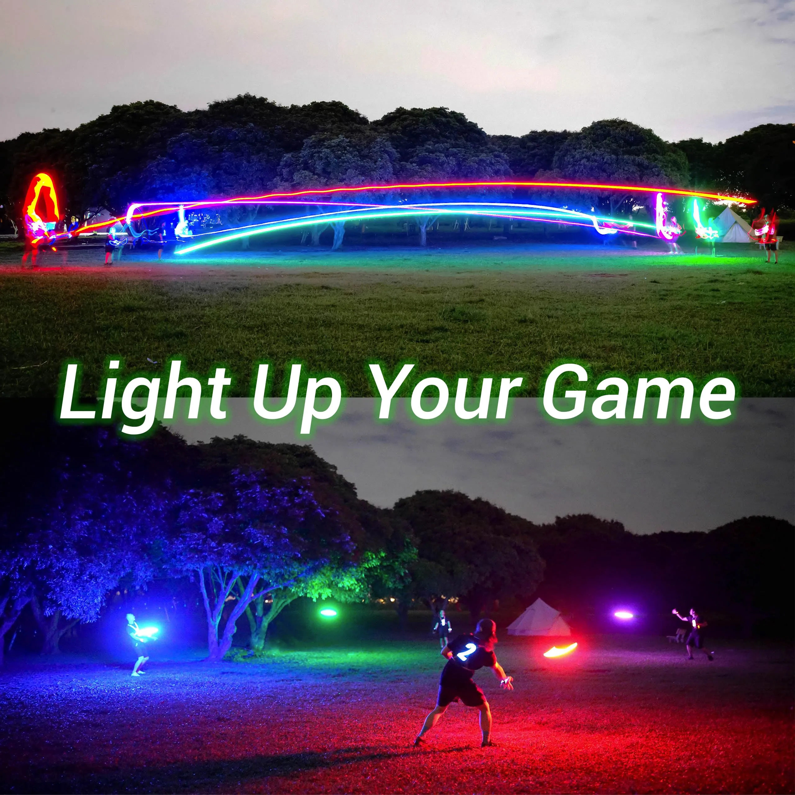 TOSY Flying Disc LED RGB, Ricaricabile, Impermeabile, 175 g - immagine 3
