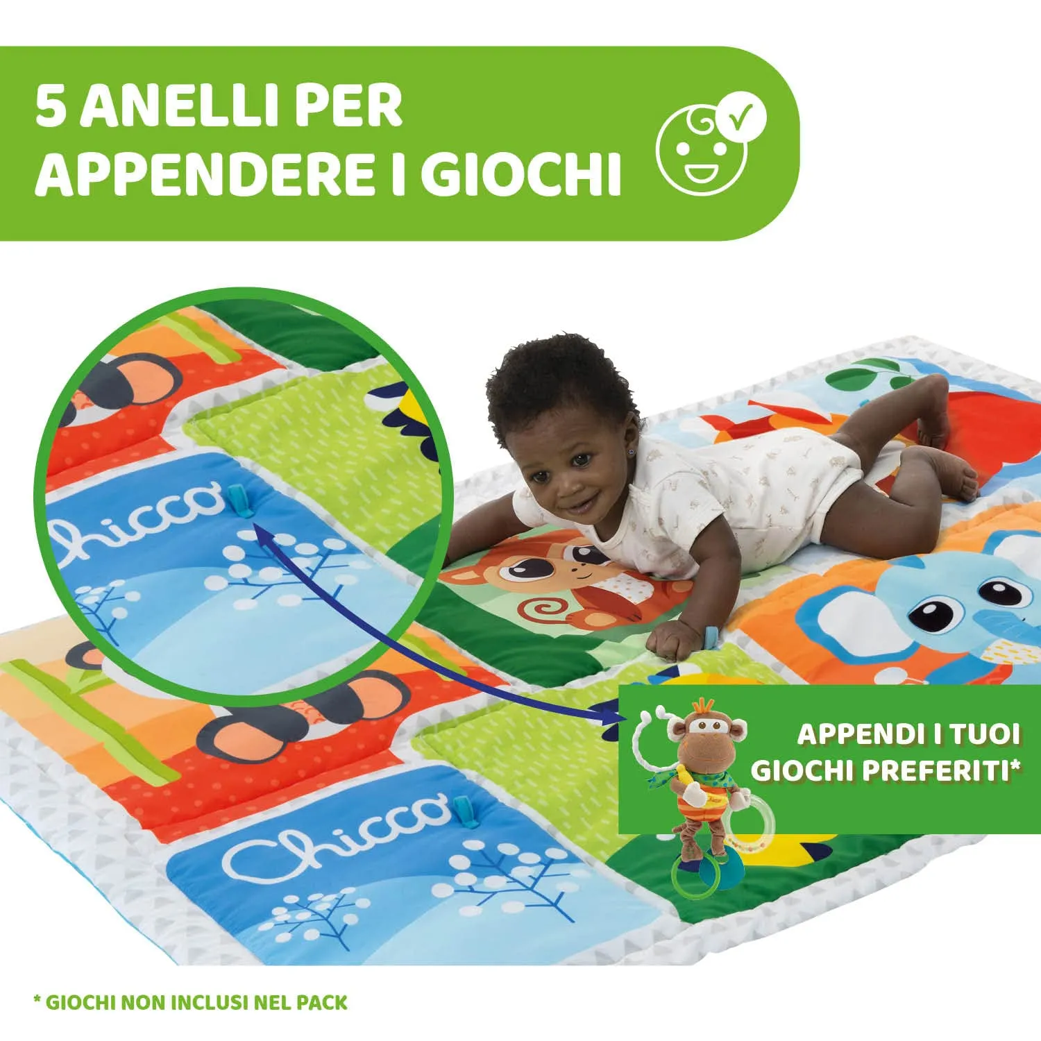 Chicco Tappeto da Gioco XXL Magic Forest, 135 x 90 cm - immagine 6