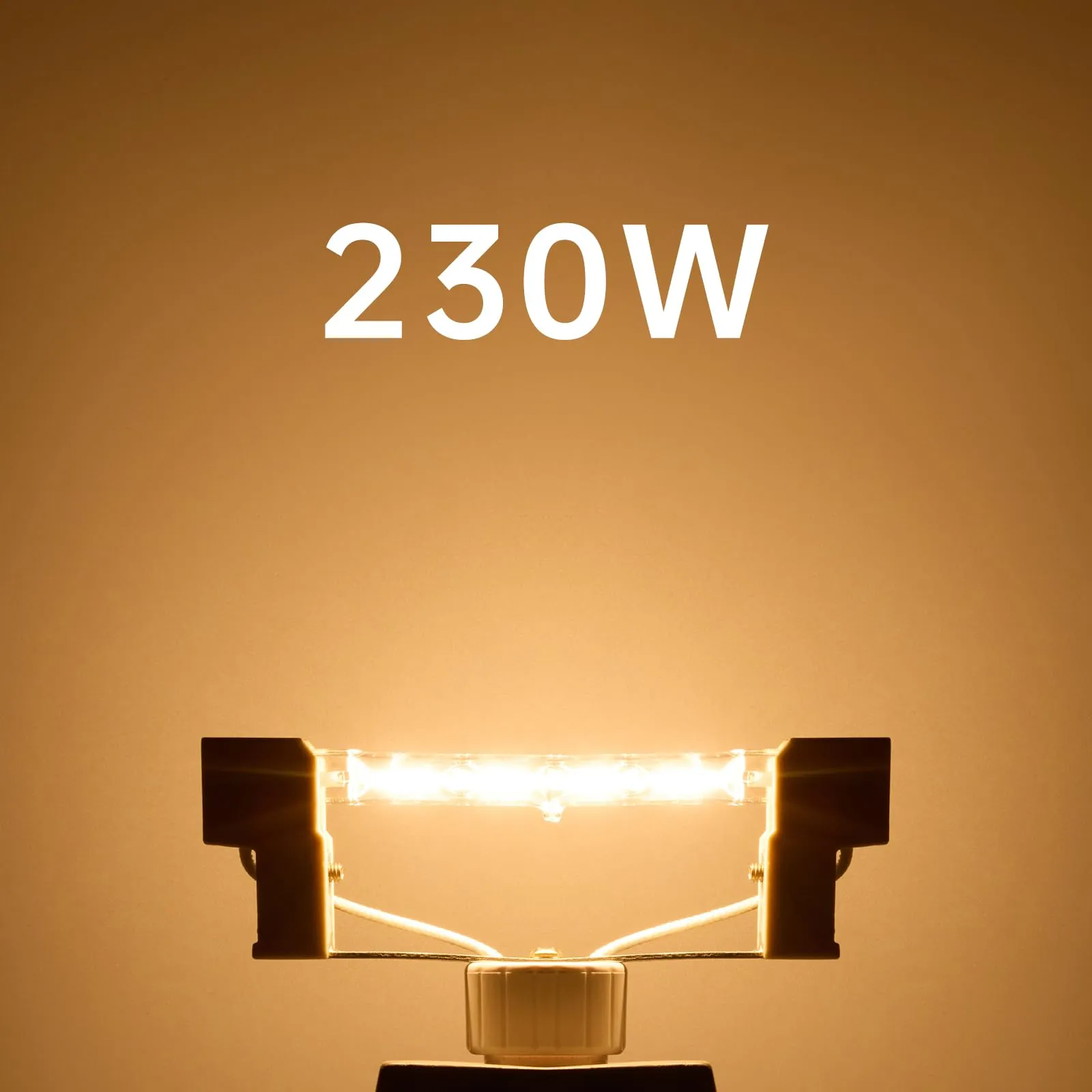 Tomosu Lampadina Alogena R7S 118mm 230W Dimmerabile Bianca Caldo (6 Pezzi) - immagine 3