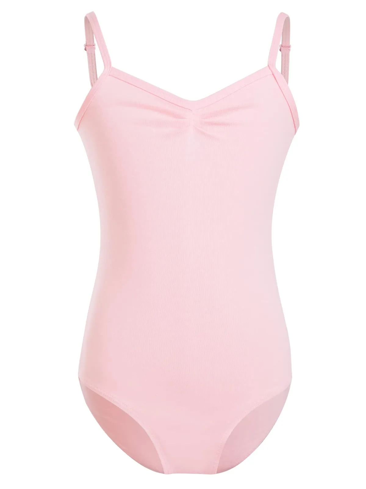 tanzdunsje Body da Danza Classica per Donne e Bambine, Body da Balletto con Spalline Regolabili, 160, Rosa - immagine 3