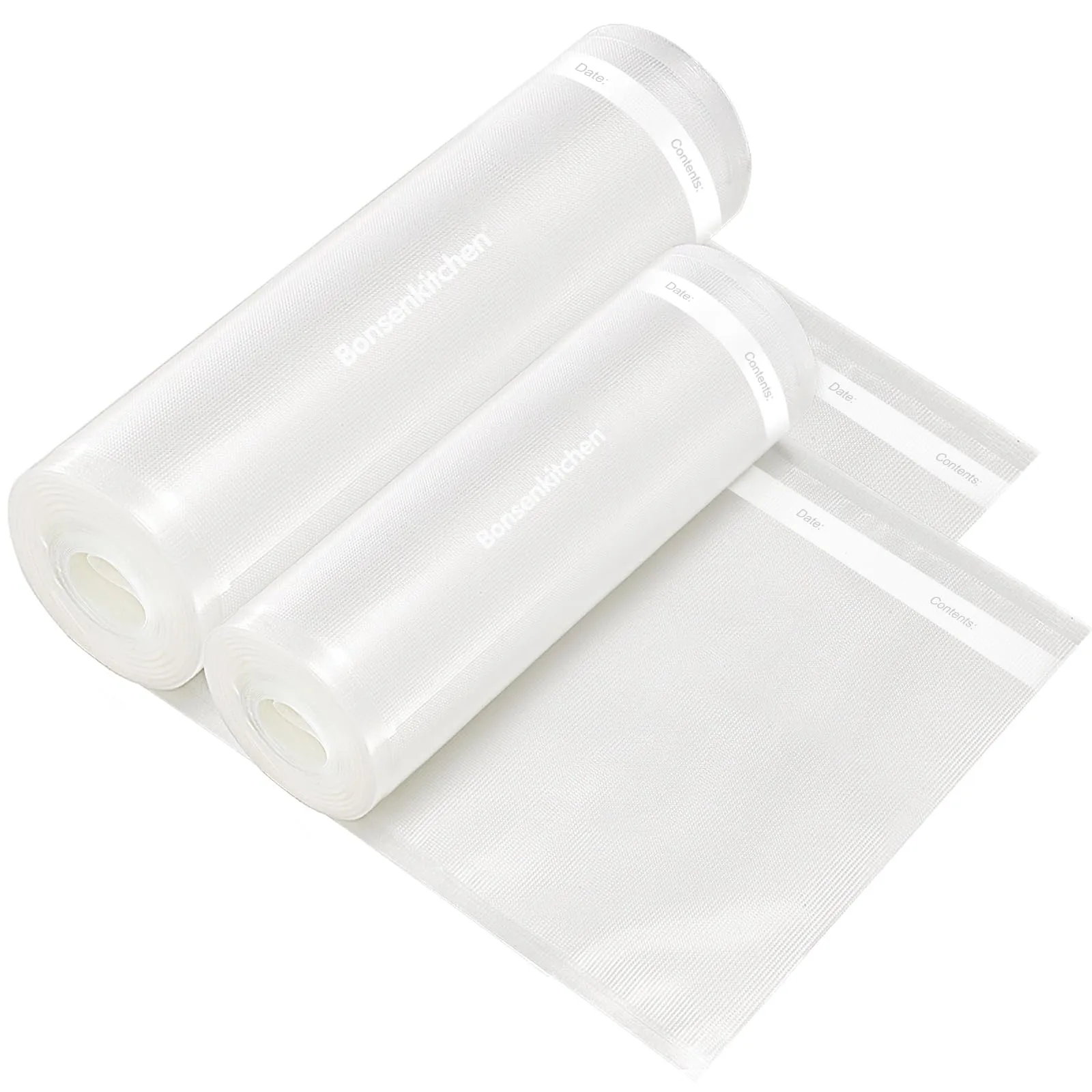 Bonsenkitchen Sacchetti Sottovuoto, 3 Rotoli 28x600cm + 3 Rotoli 20x600cm - immagine 7