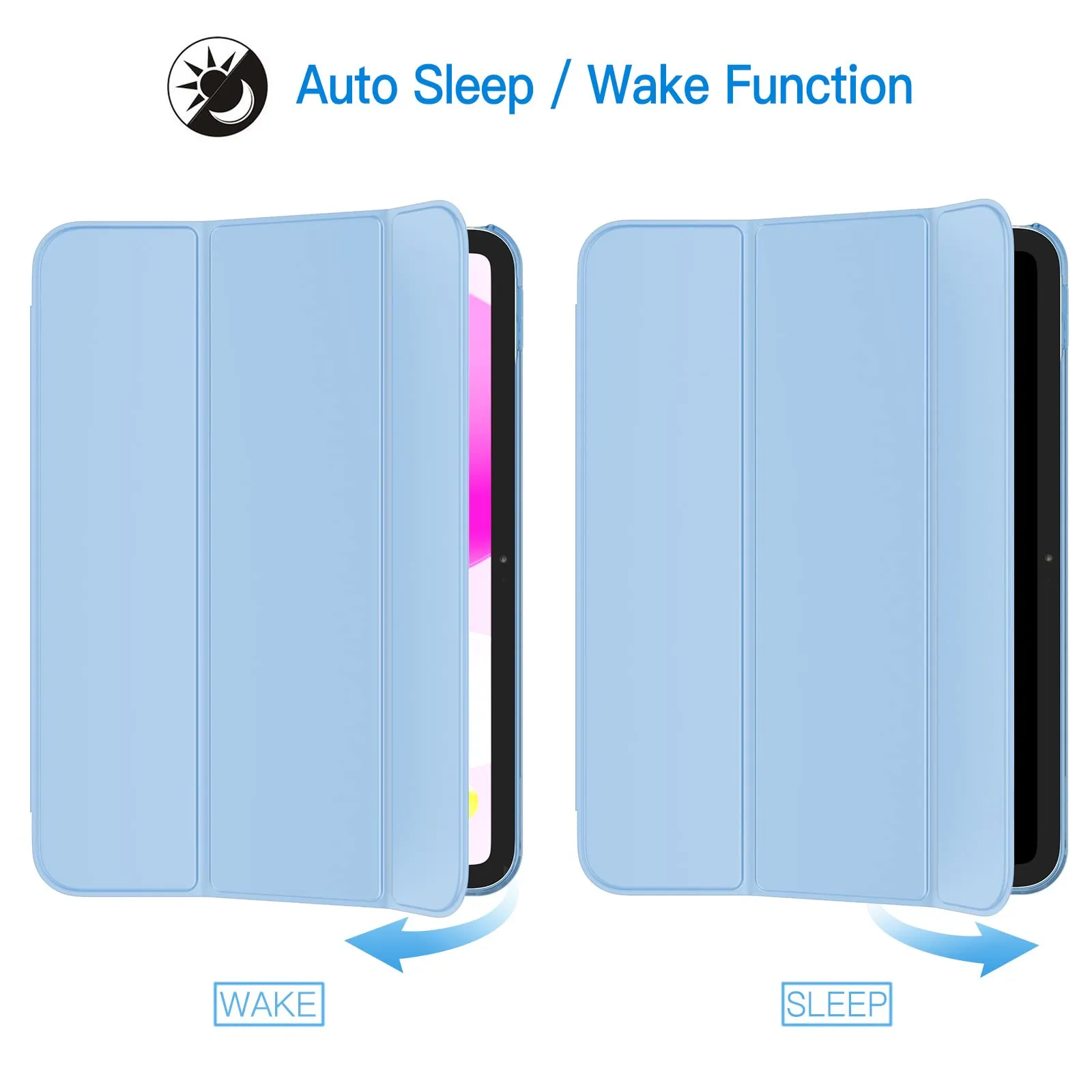 JETech Custodia per iPad 11ª/10ª Gen, Blu - immagine 6