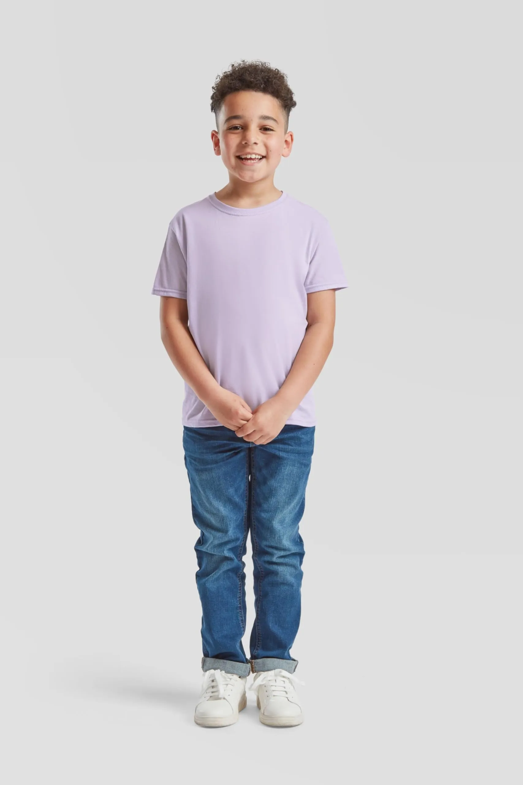 Fruit of the Loom Maglietta da bambini Iconic, Lavanda morbida, 116 cm - immagine 2