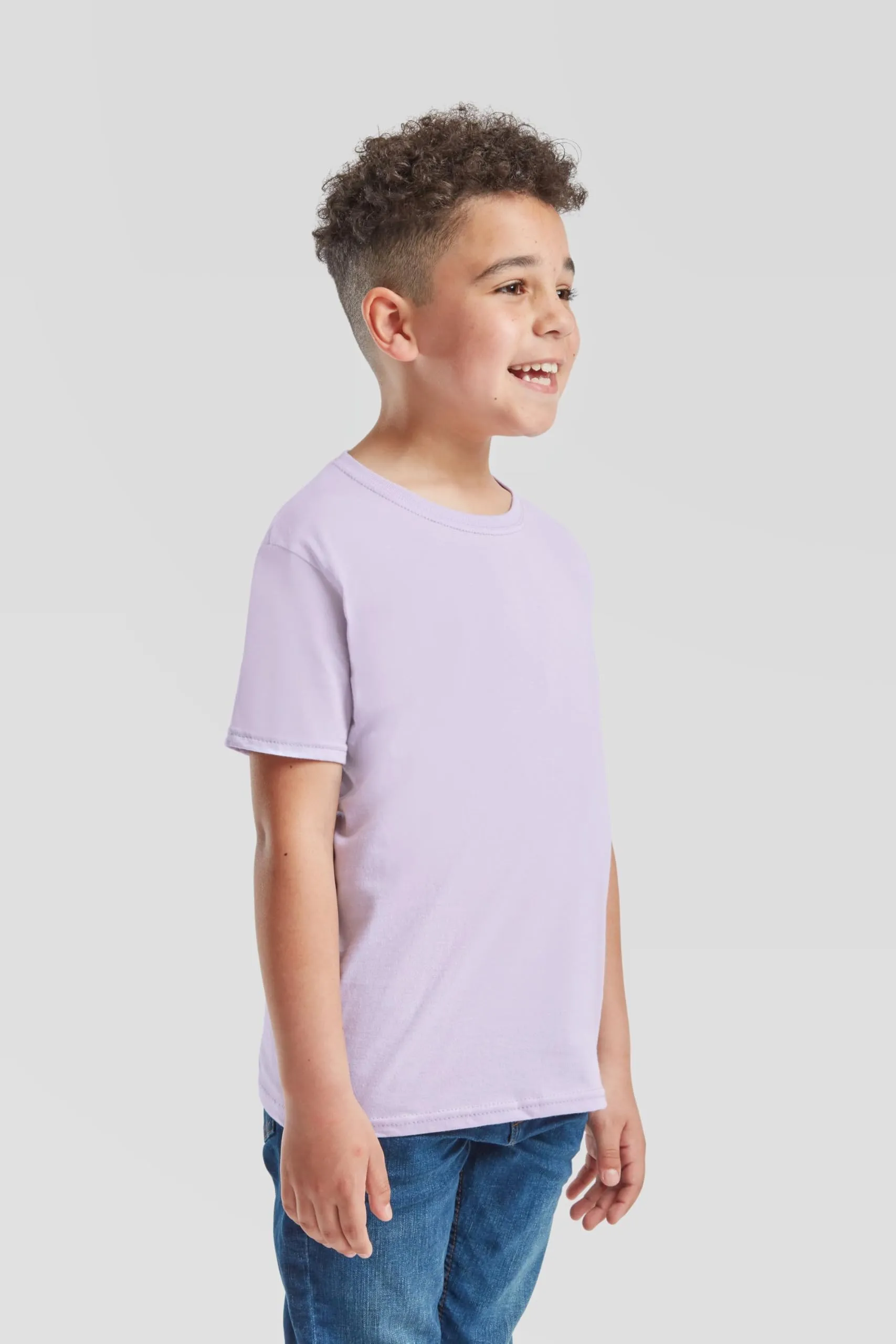 Fruit of the Loom Maglietta da bambini Iconic, Lavanda morbida, 116 cm - immagine 4