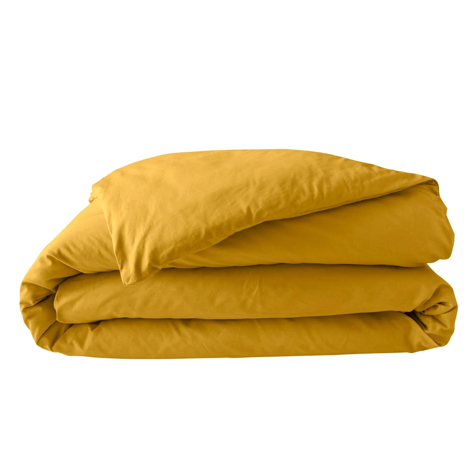 Douceur d'Intérieur Copripiumino in Percalle di Cotone, 260 x 240 cm, Curry - immagine 1