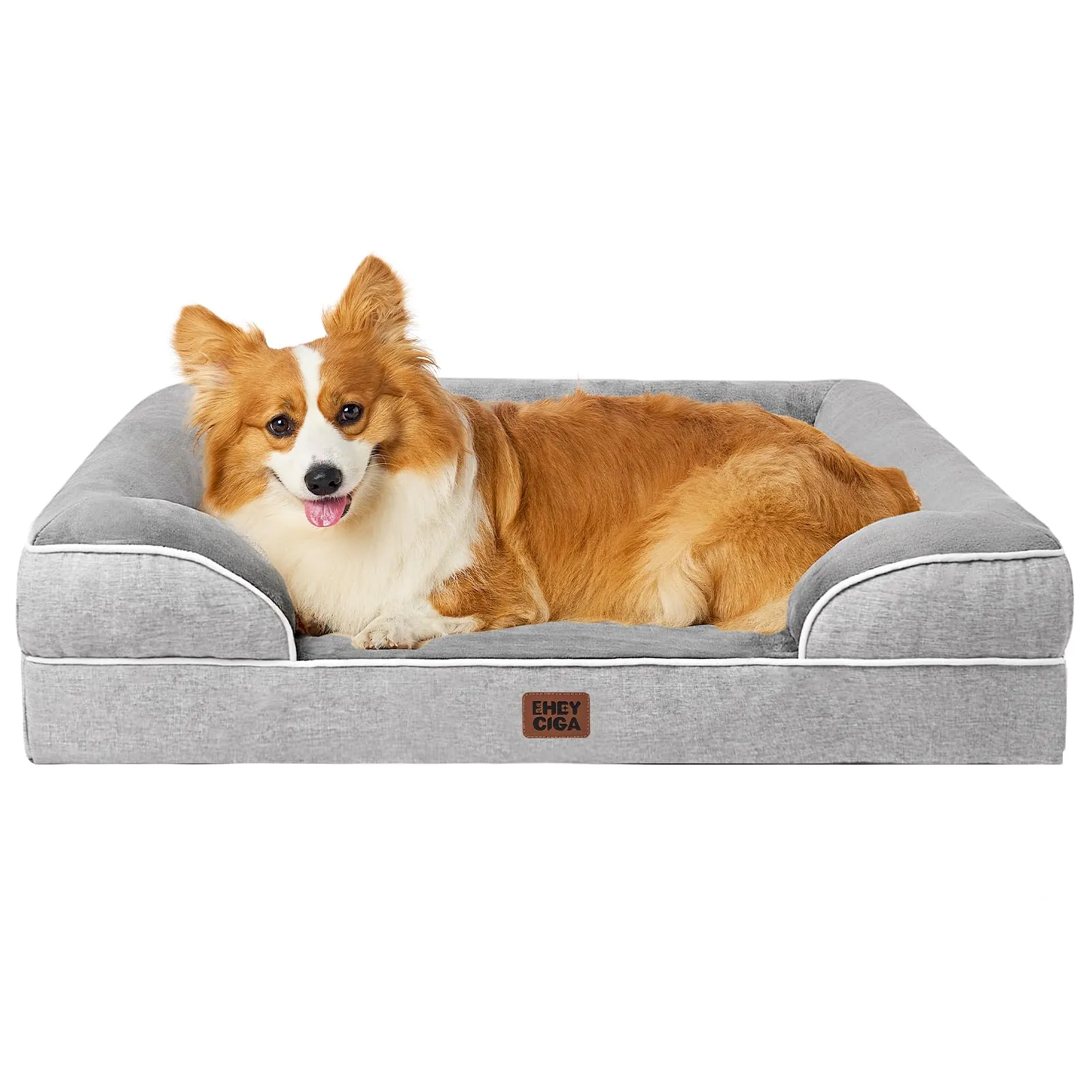 EHEYCIGA Cuccia Cane Interno Taglia Media, 89x56x16cm, Grigio - immagine 1