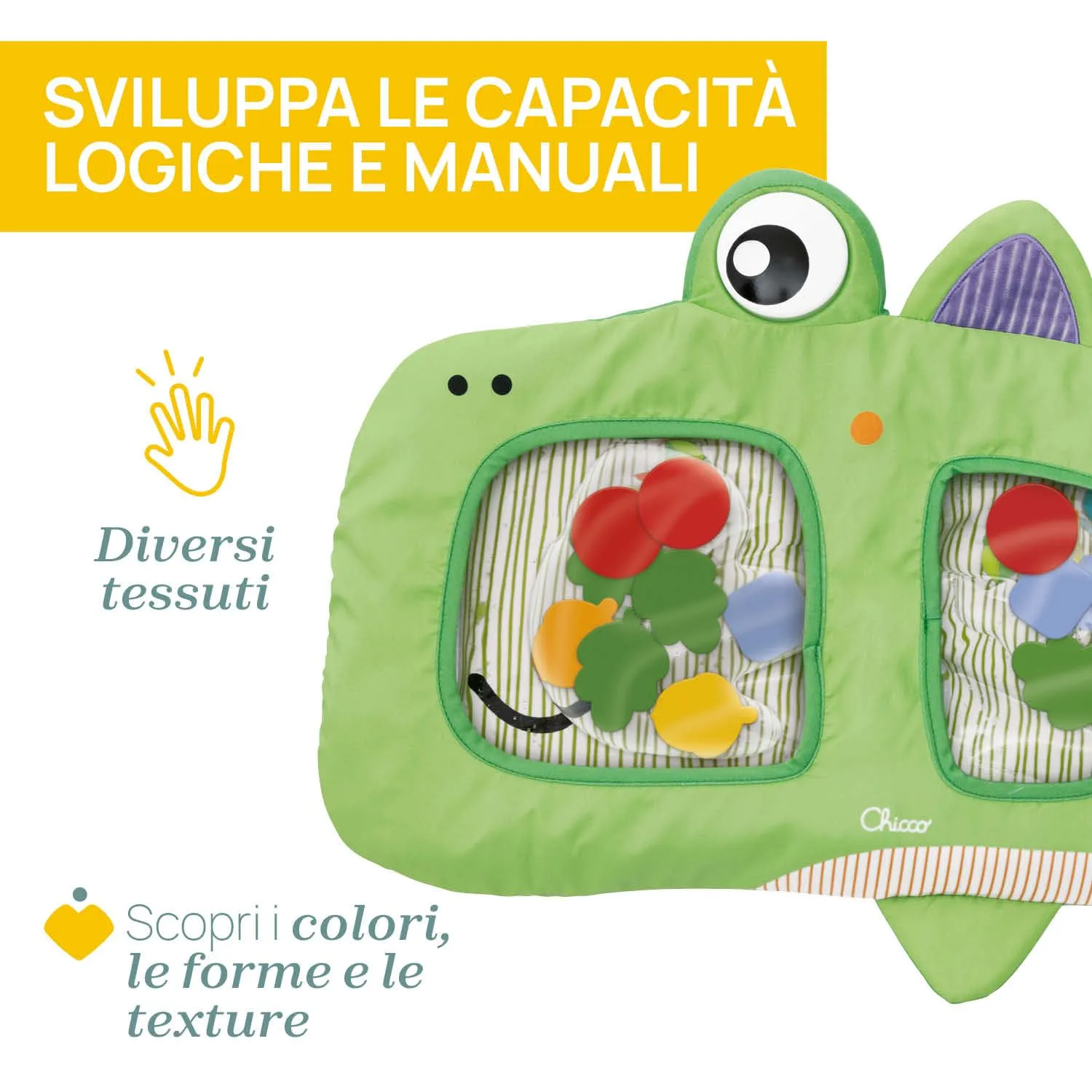 Chicco Coccodrillo Tappeto ad Acqua Sensoriale per Bambini 6-36 Mesi - immagine 7