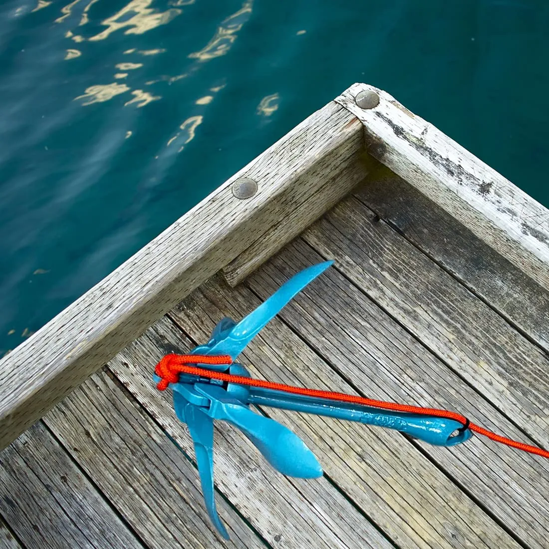 BeGrit Ancora Barca Pieghevole 1.5kg Kit per Kayak e Gommone con Cima - immagine 6