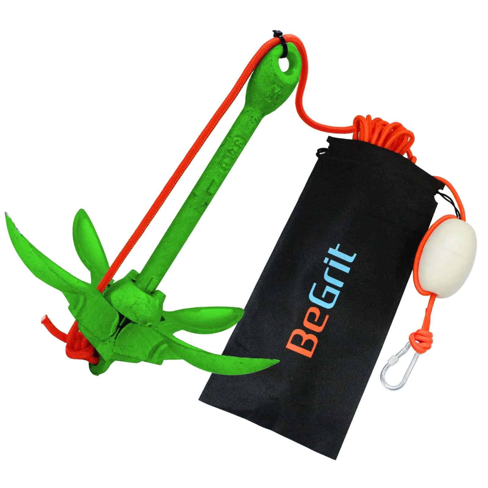 BeGrit Ancora Pieghevole 1.5kg per Kayak e Gommone con Cima - immagine 1