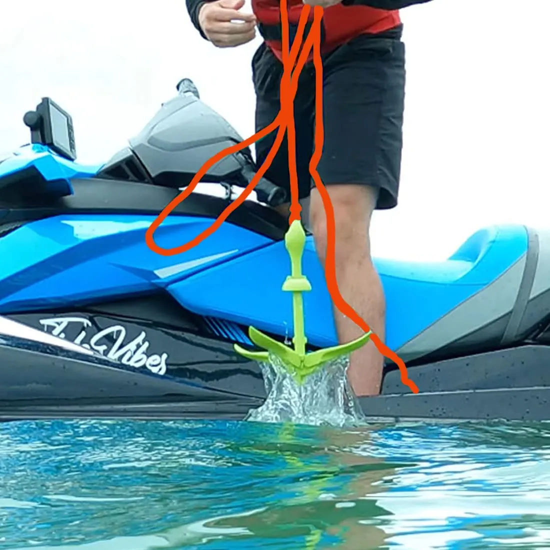 BeGrit Ancora Pieghevole 1.5kg per Kayak e Gommone con Cima - immagine 7