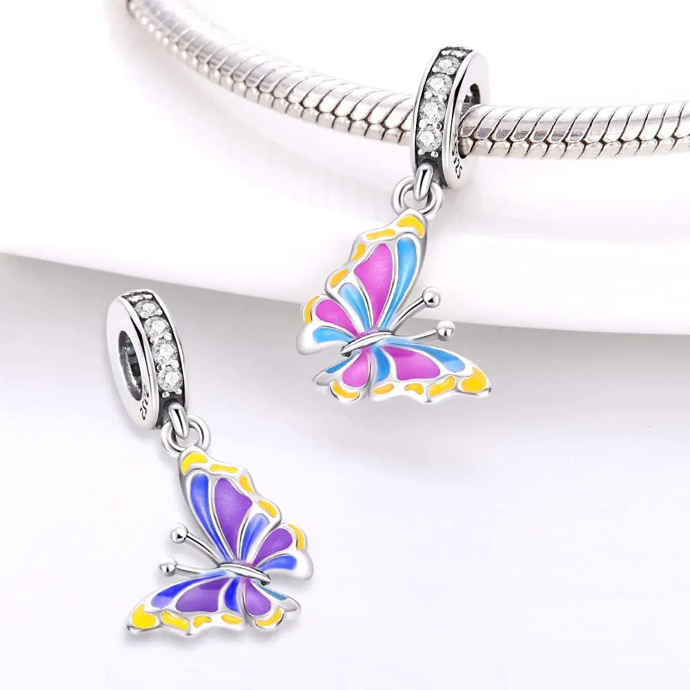 Pandach Bead Charm in Argento Sterling 925 con Cubic Zirconia per Braccialetti e Collane Europee - immagine 2